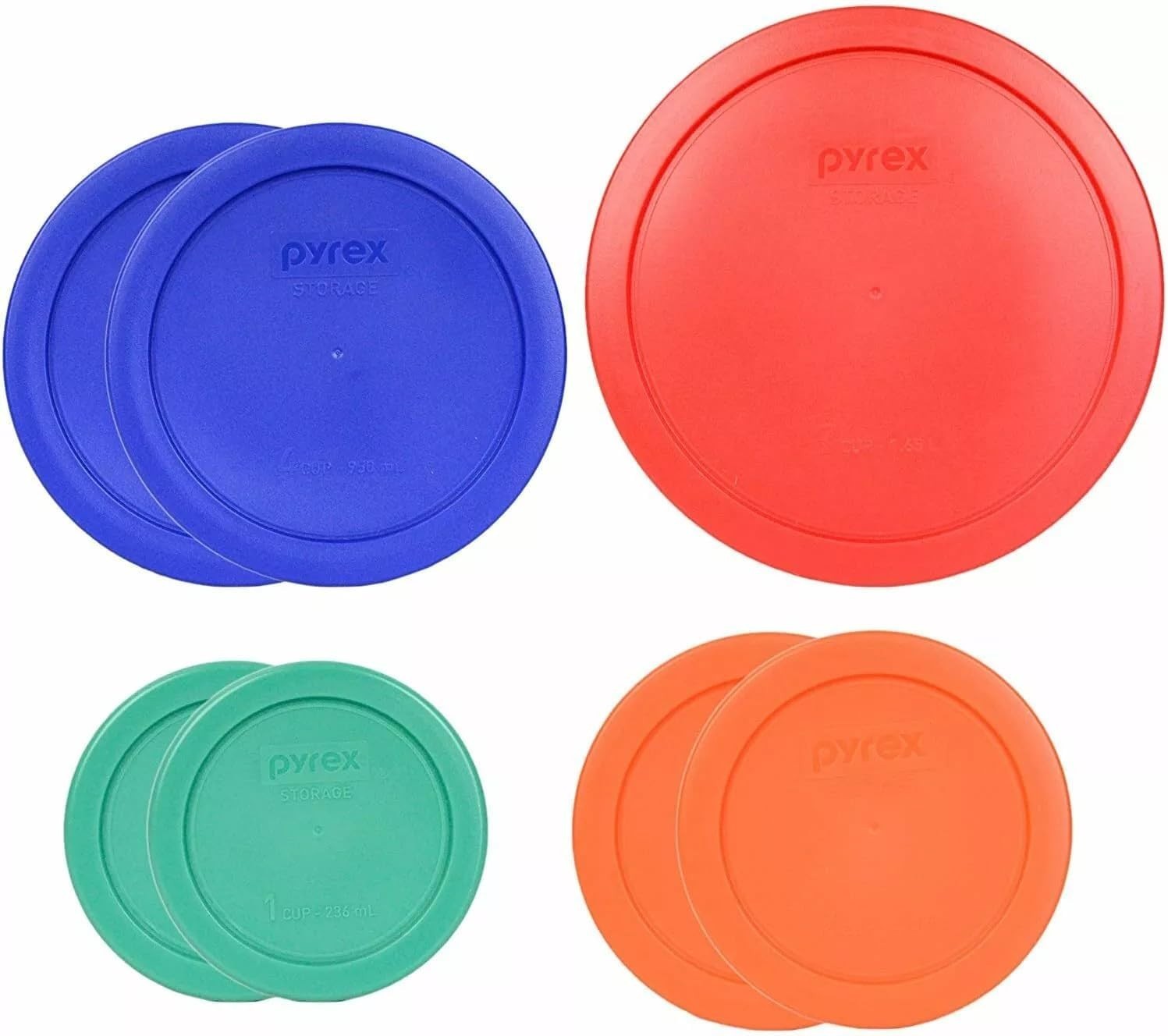 Classic Round Food Storage Lids – Versatile 7-Piece Set for Kitchen Organization