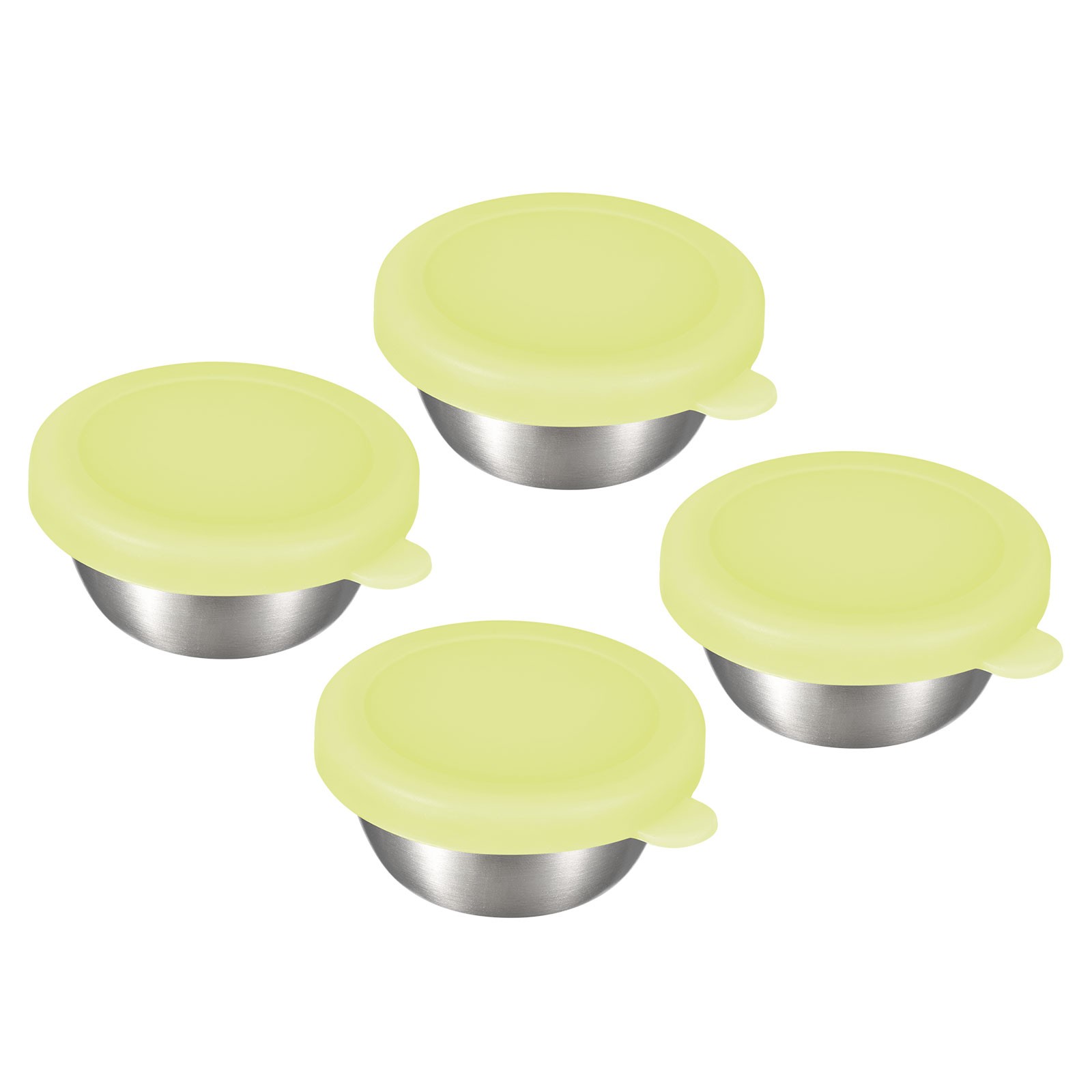4pcs Salad Dressing Container 1.7oz Small Condiment Containers with lids Green