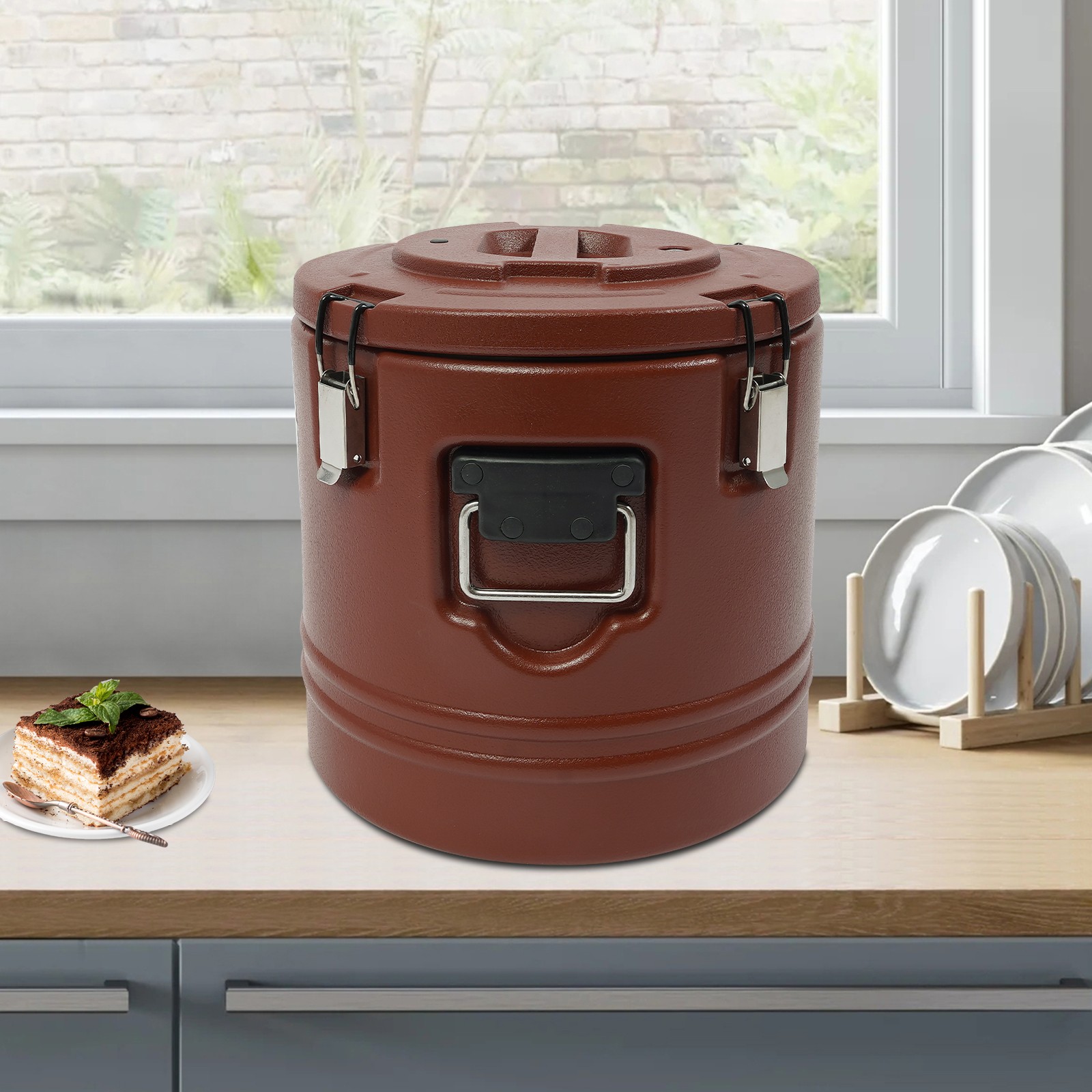 Insulated Food Container, Insulated Bucket, Portable Commercial Soup Container