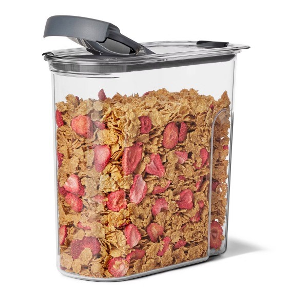 Brilliance Pantry 18 Cup Cereal Keeper: Clear Plastic Food Storage Container