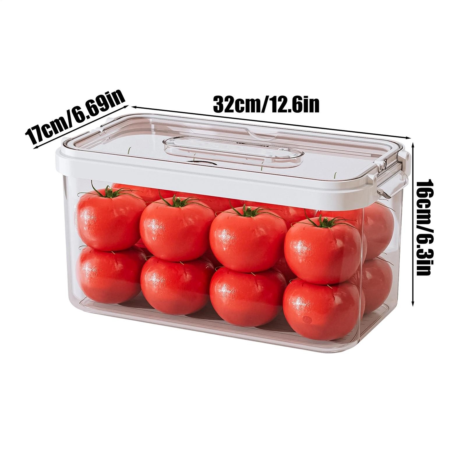 Food Storage Containers for Fridge with Lids Leakproof Transparent