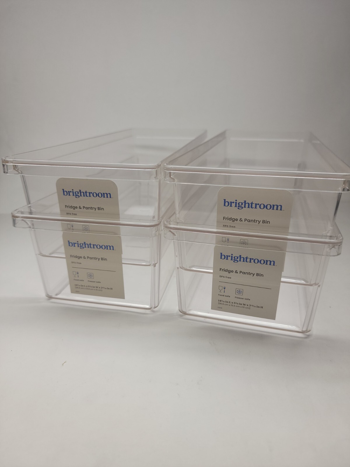 Food Storage brightroom fridge and pantry bin 14-7/16″L X 5-3/8″W X 3-15/16″H