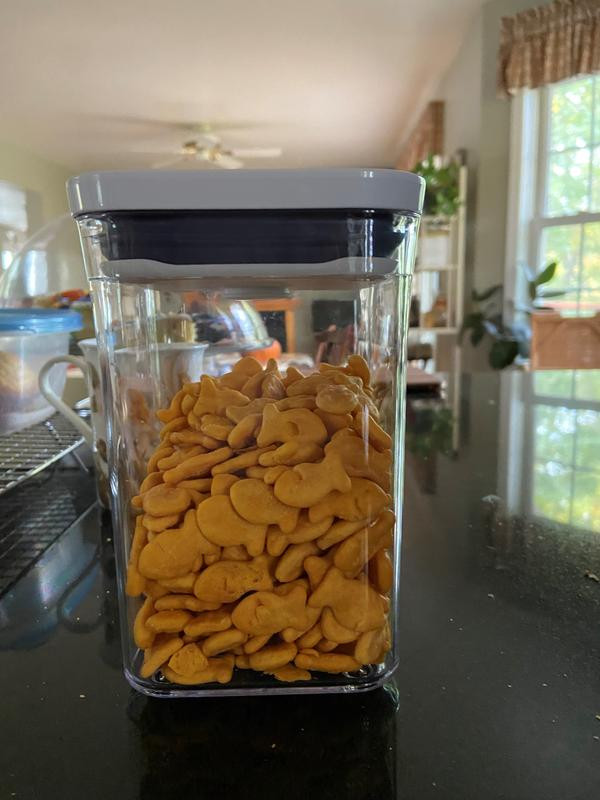 3-Pack 1.1 Qt Square Airtight Food Storage Containers – Short & Stackable