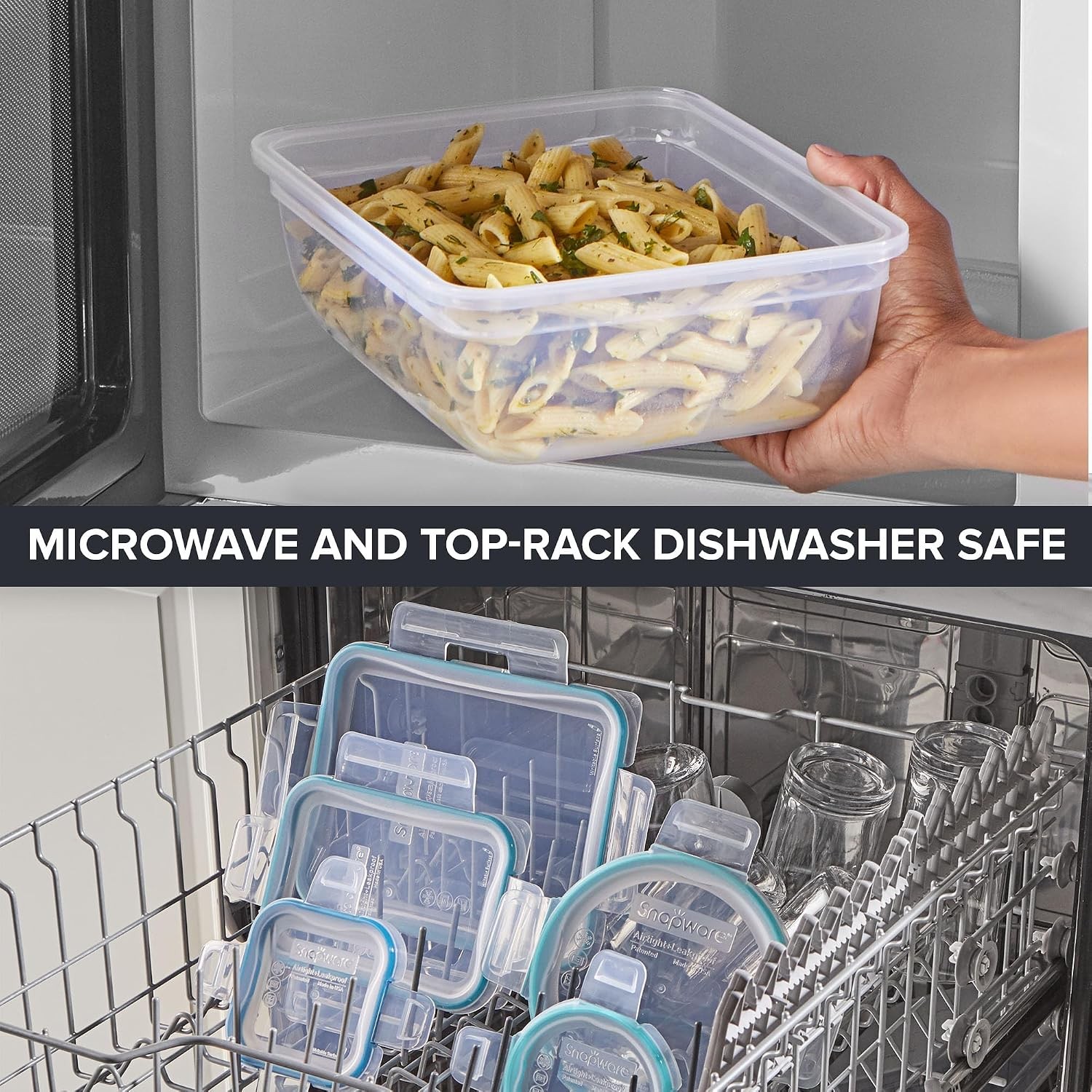 Plastic Total Solution 21-Pack Large Food Storage Containers Set Meal Prep