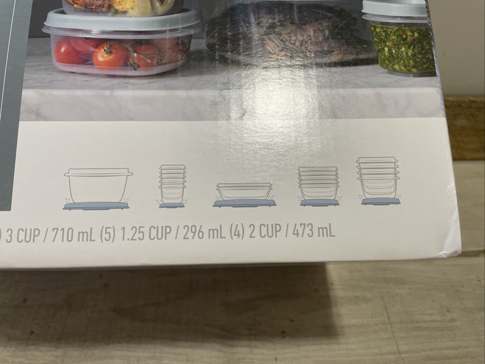 Chris Loves Julia Rubbermaid Designer 34 Piece Set Blue Gray NIB