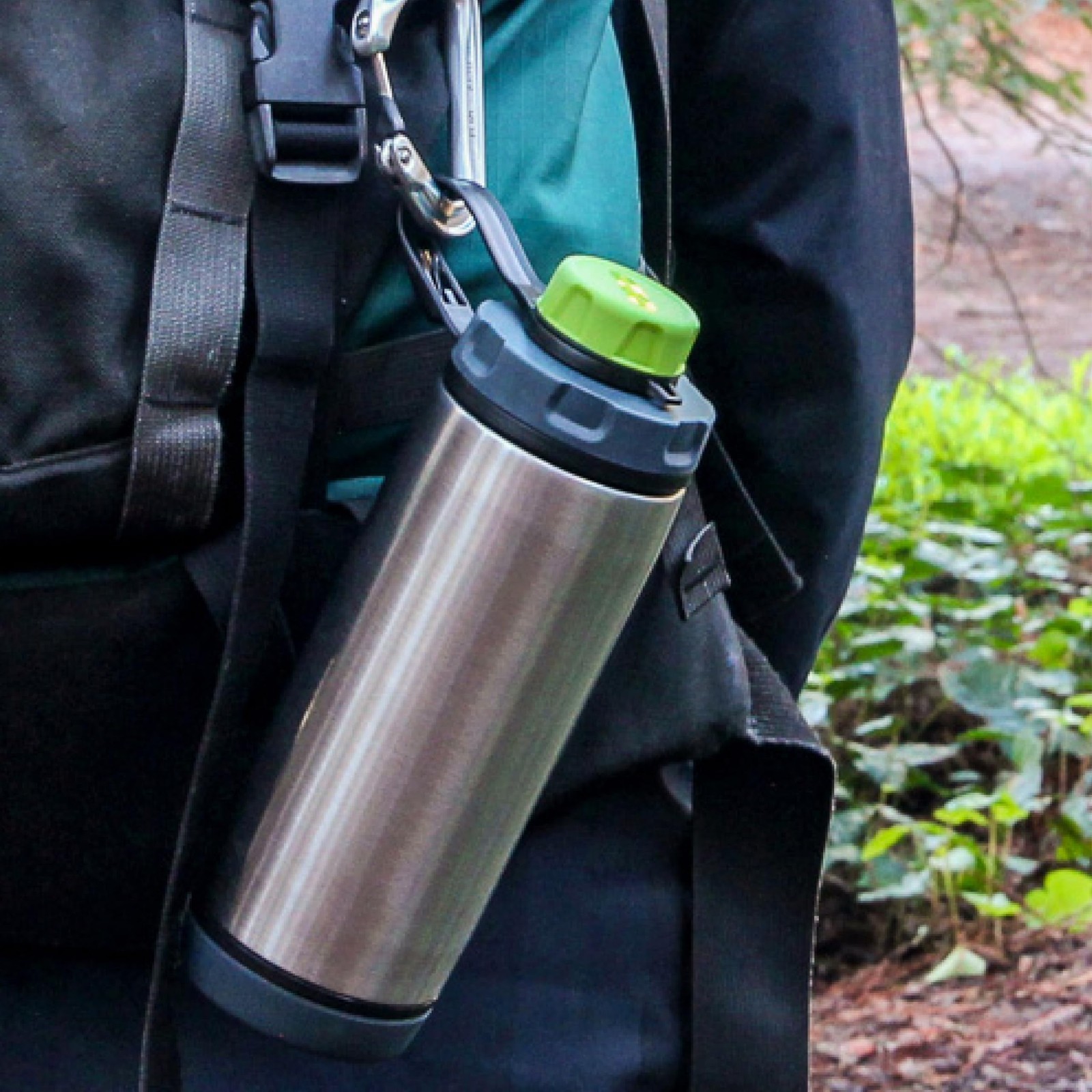 Humangear Capcap Green 2 In 1 Drinking Cap For Wide Mouth Bottles