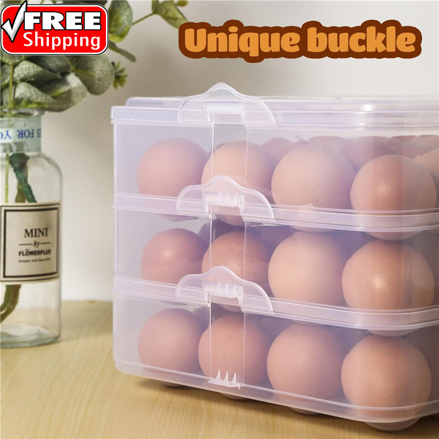 72 Eggs Holder,3-Layer Deviled Egg Tray with Lid,Egg Containers for Deviled Egg,
