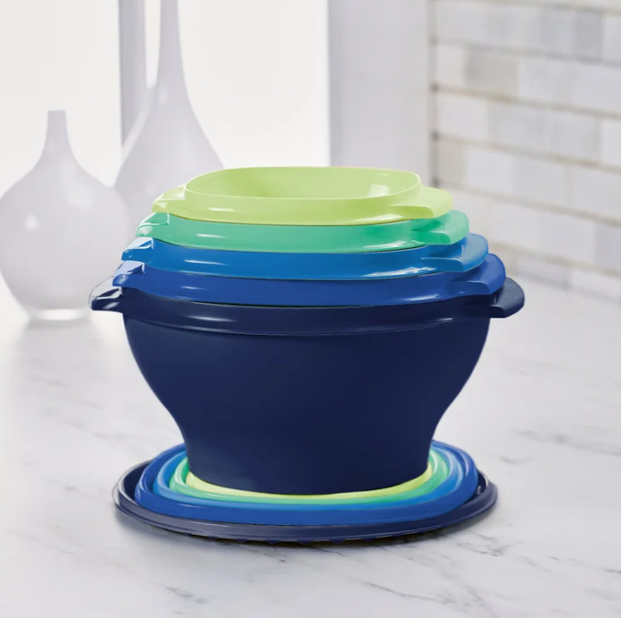 Tupperware Heritage Collection Food Storage Containers, Set of 32 Blue