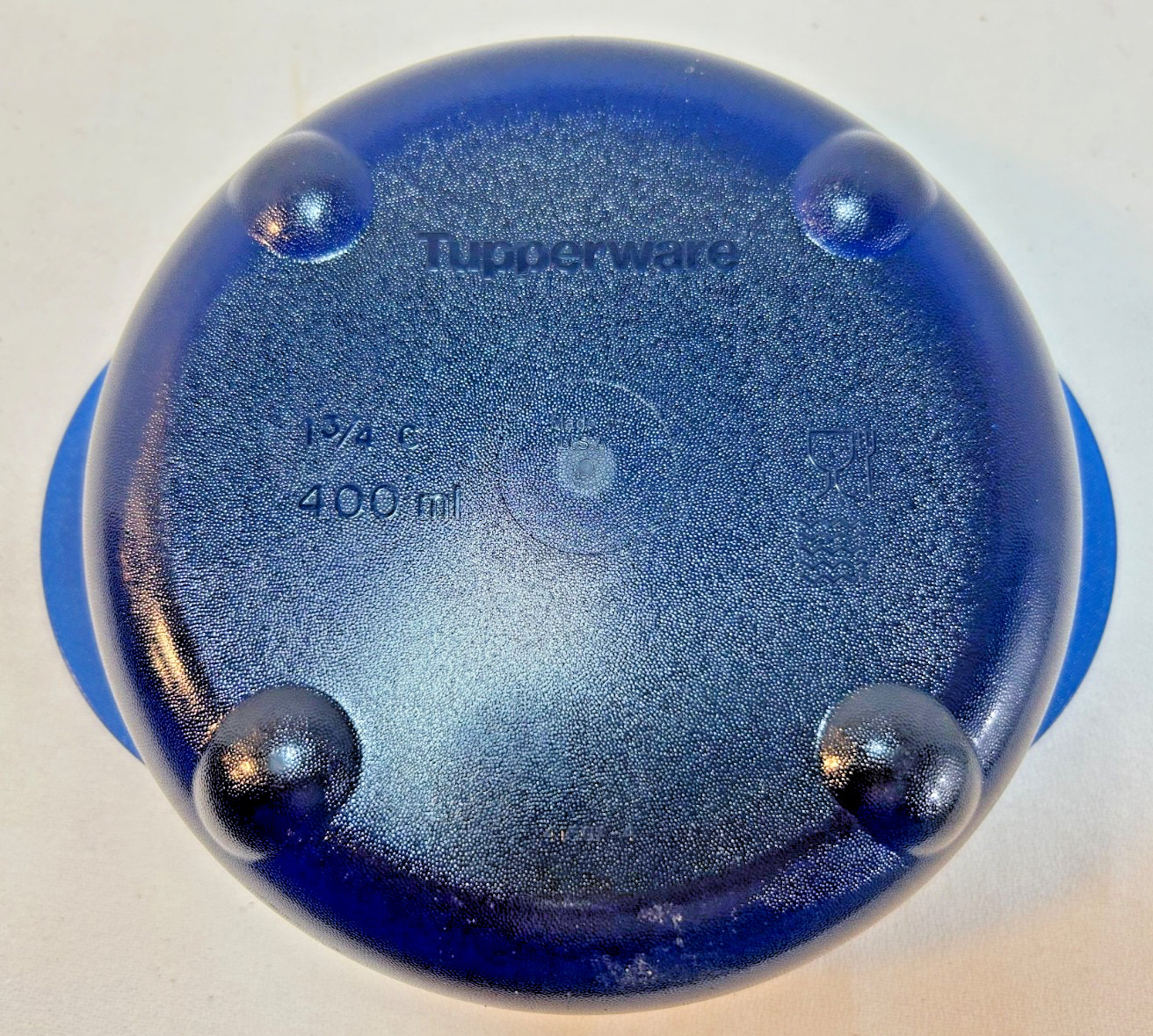 Tupperware #4150 Rock N Serve Blue 6″ 1.75 Cup 400 ml Bowl Vent Lid