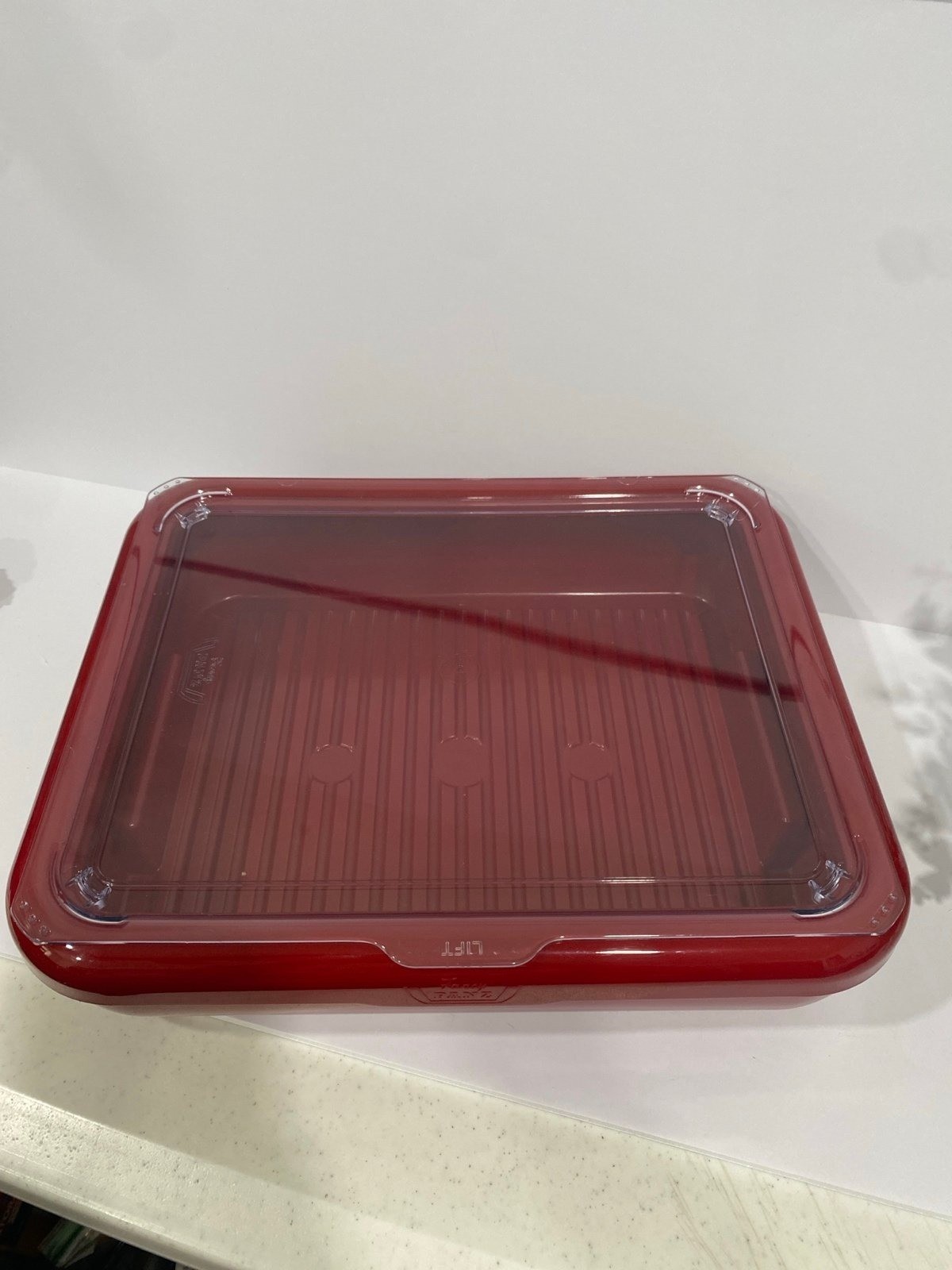 Fancy Panz Baking Storage Travel Casserole Pan Carrier Holder Red 10 x 13