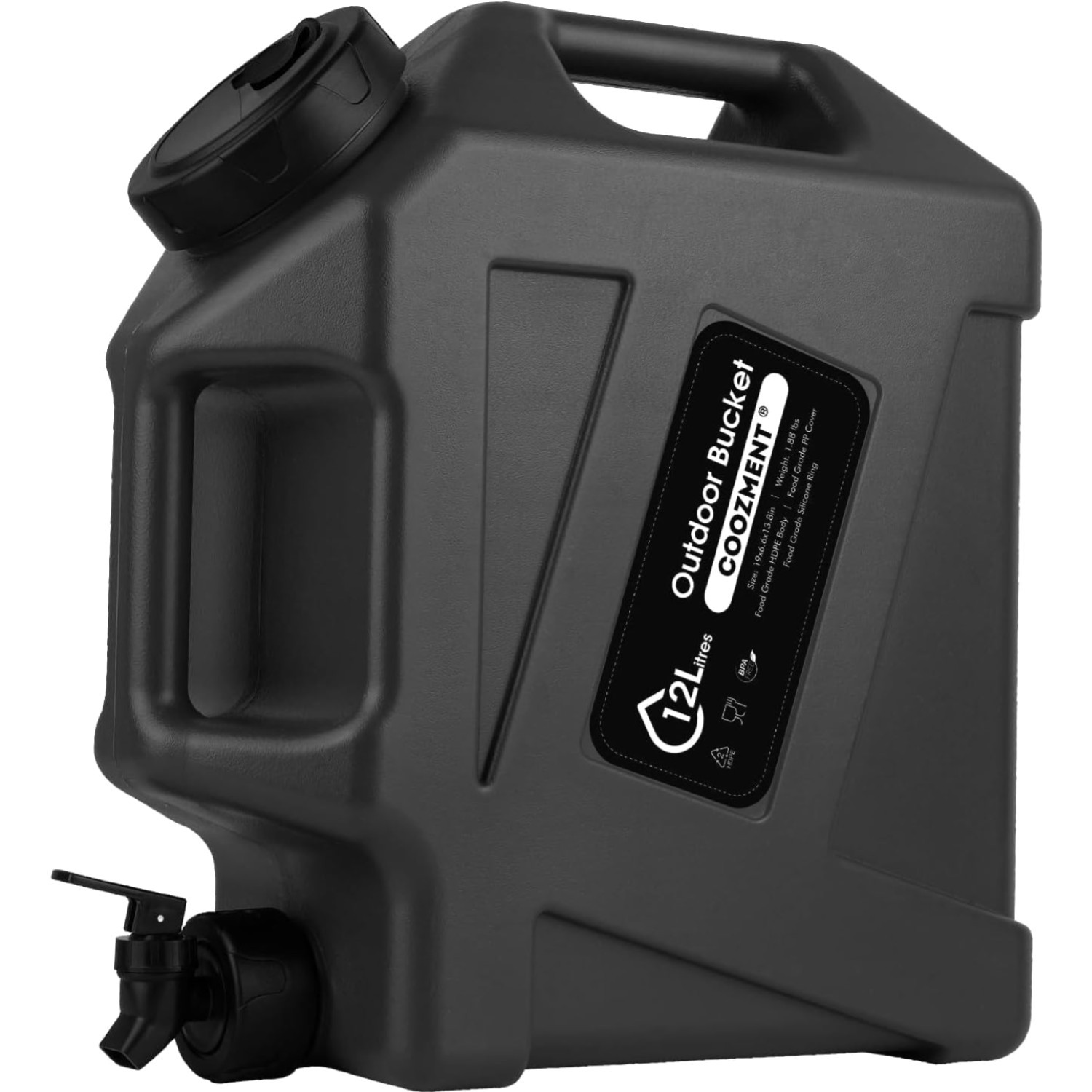 Portable BPA Free Water Jug with Wide Mouth Spout – Ideal for Camping Adventures