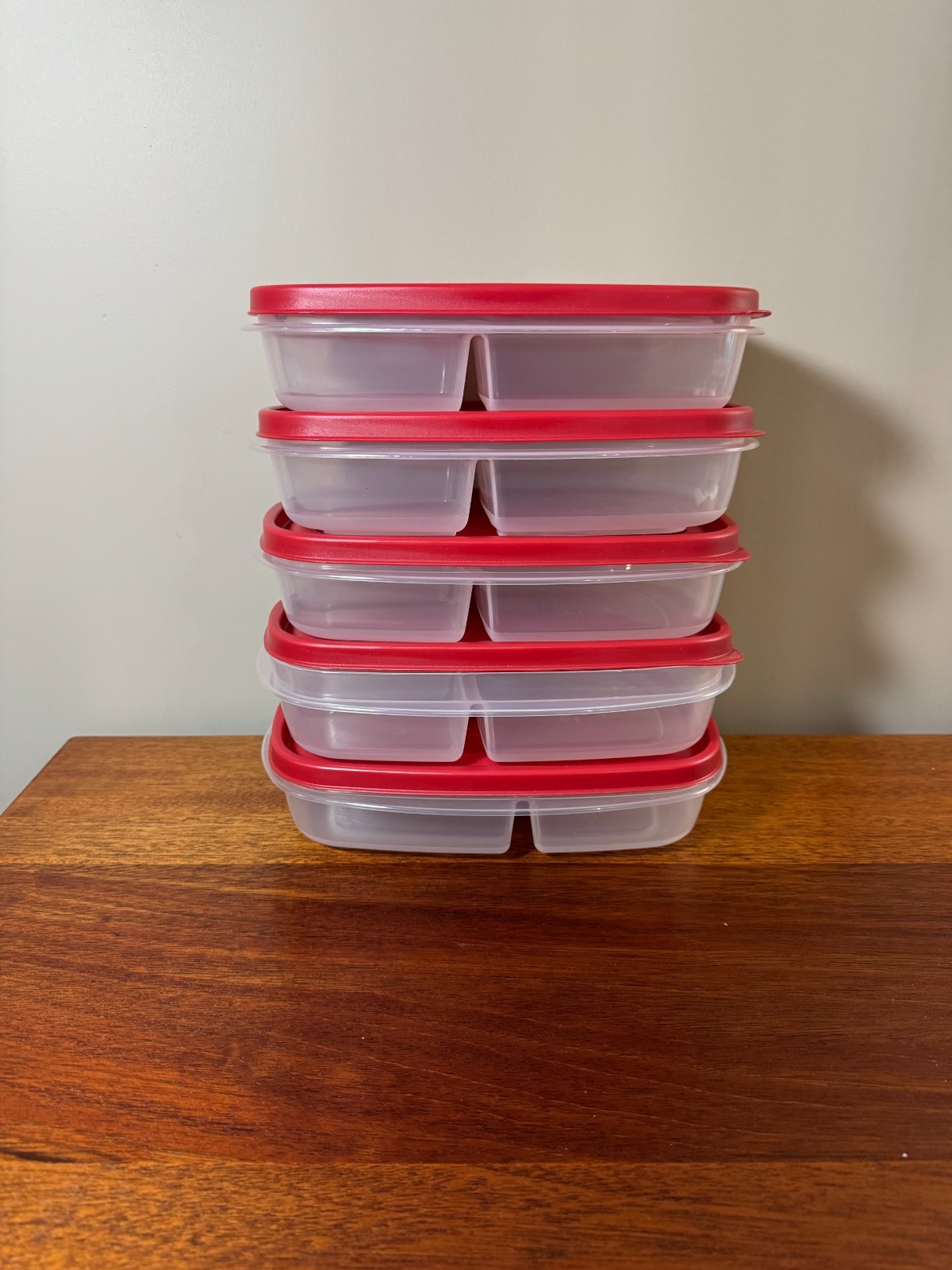 Rubbermaid 10 Piece Easy Find Lids Meal Prep Food Storage Divided Containers