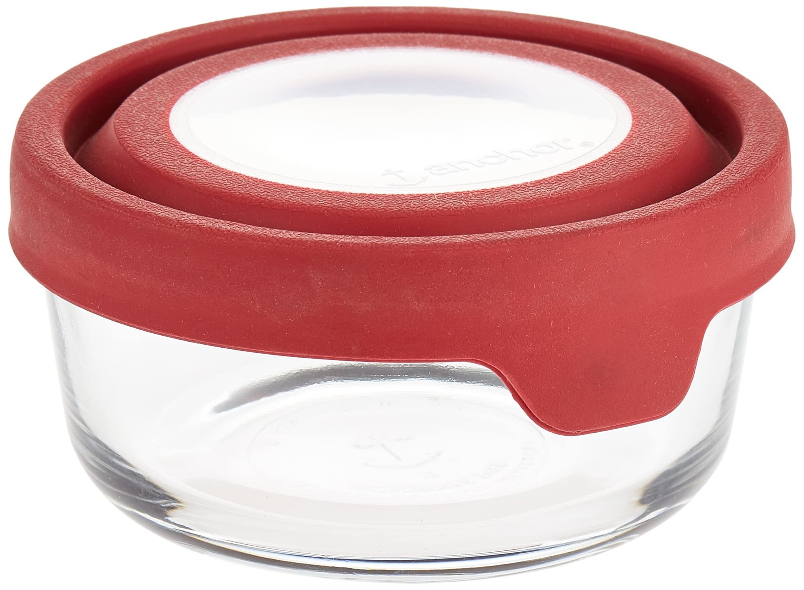 Anchor Hocking TrueSeal Glass Food Storage 2 Cup (Individual), Cherry