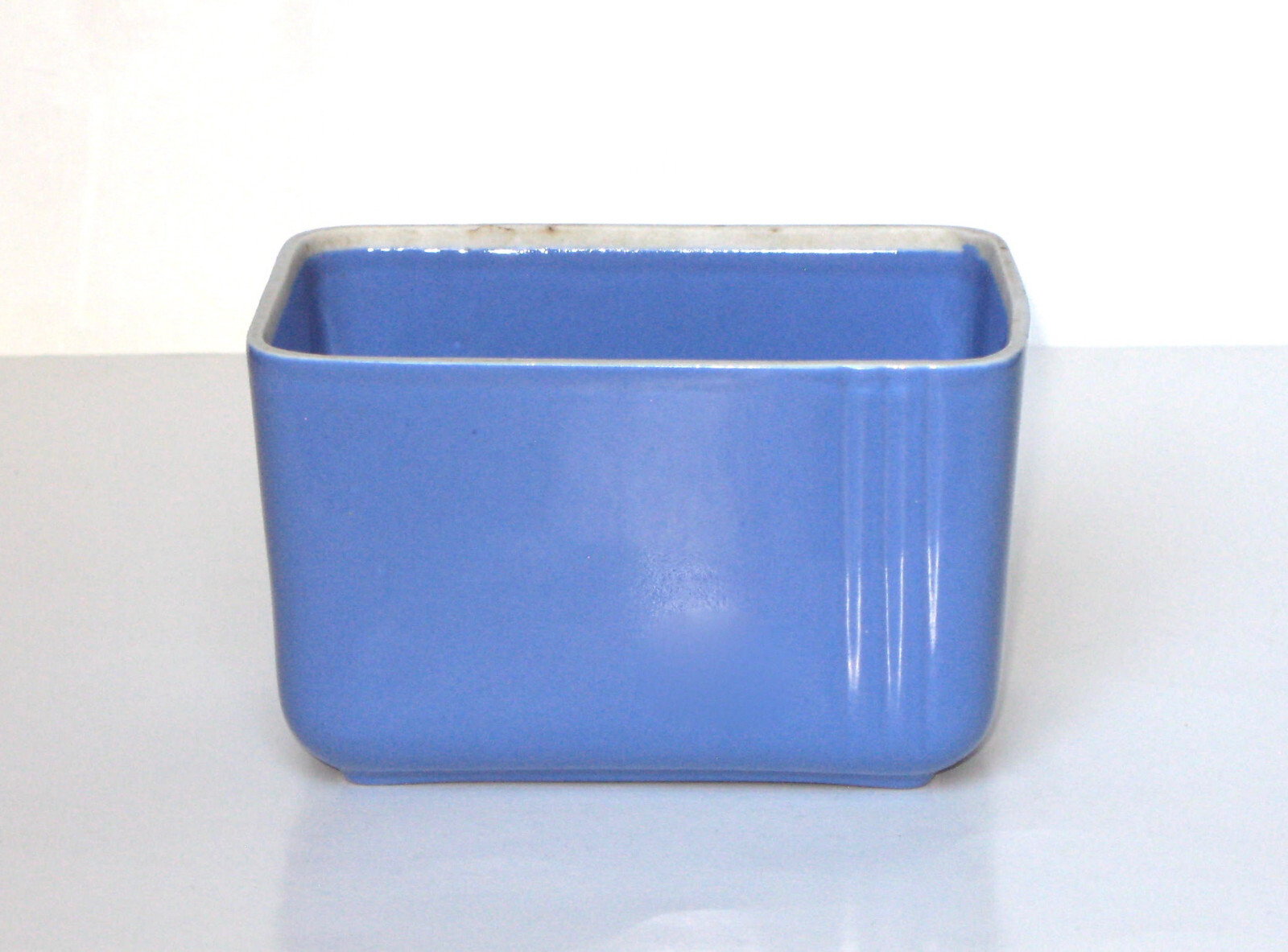Vtg Westinghouse By Hall Rectangular Refrigerator Storage Dish, 4.5” x 6”, Blue