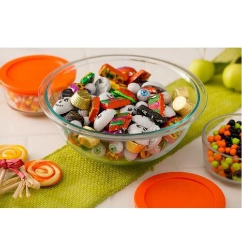 Simply Store 10 Piece Glass Storage Bakeware Set with Assorted Colored Lids
