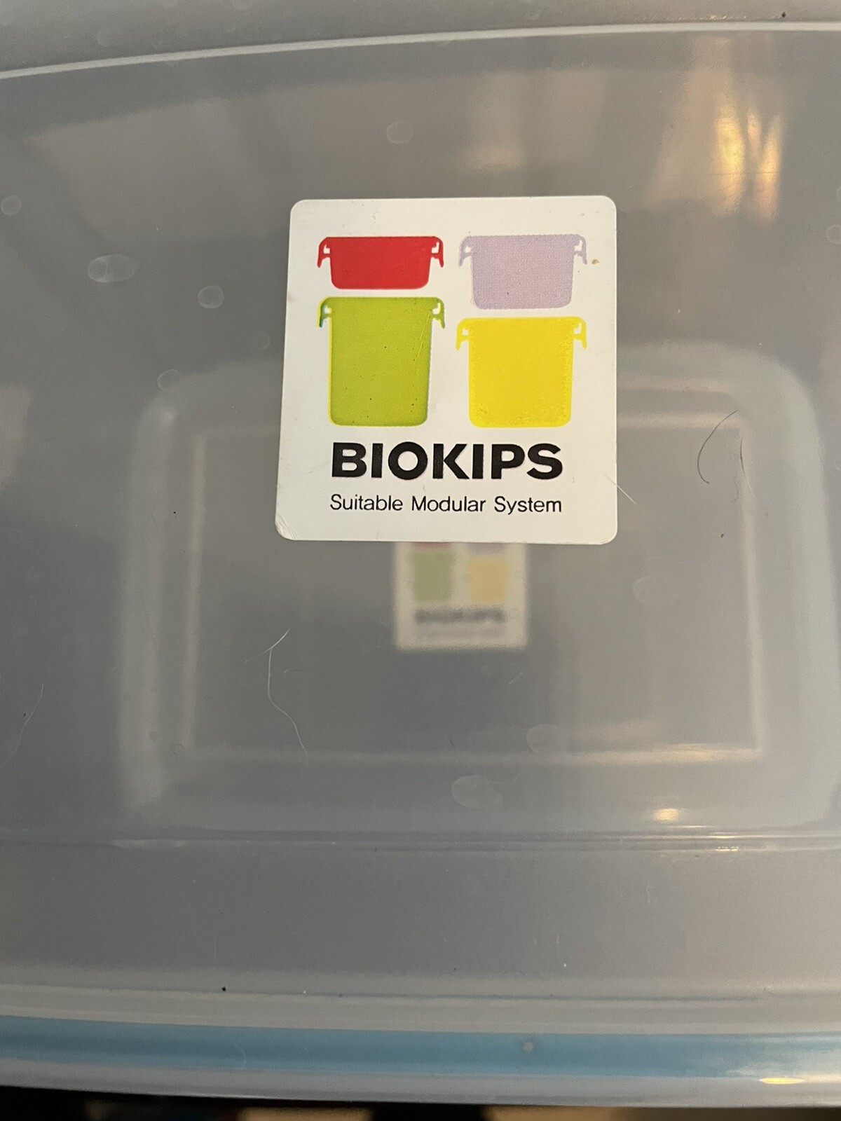 2 Biokips Food Storage Containers Blue – 3.6 Liters 121.8 Fl Oz – set of 2