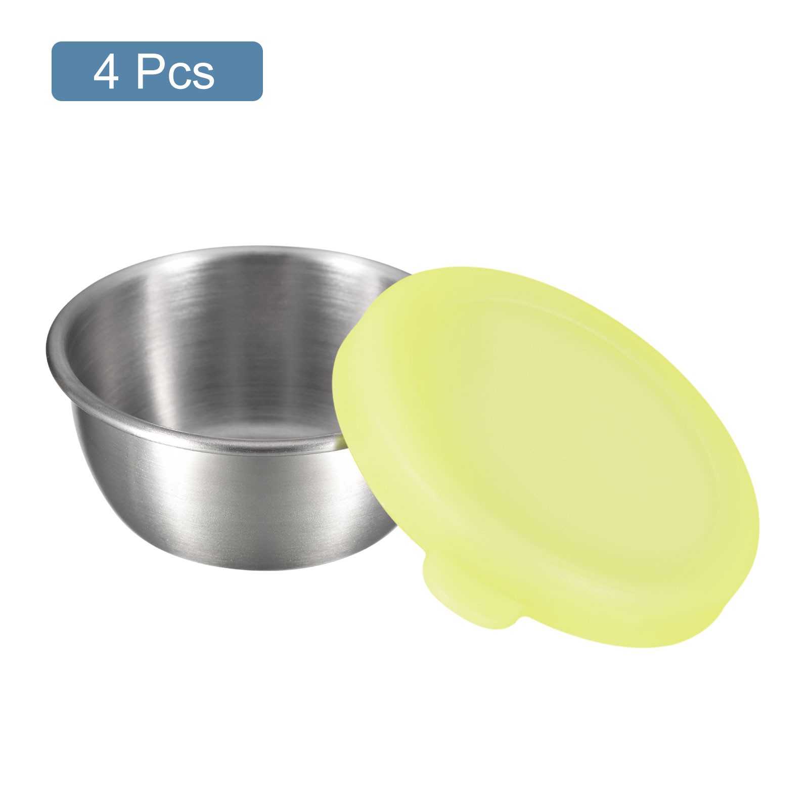 4pcs Salad Dressing Container 1.7oz Small Condiment Containers with lids Green