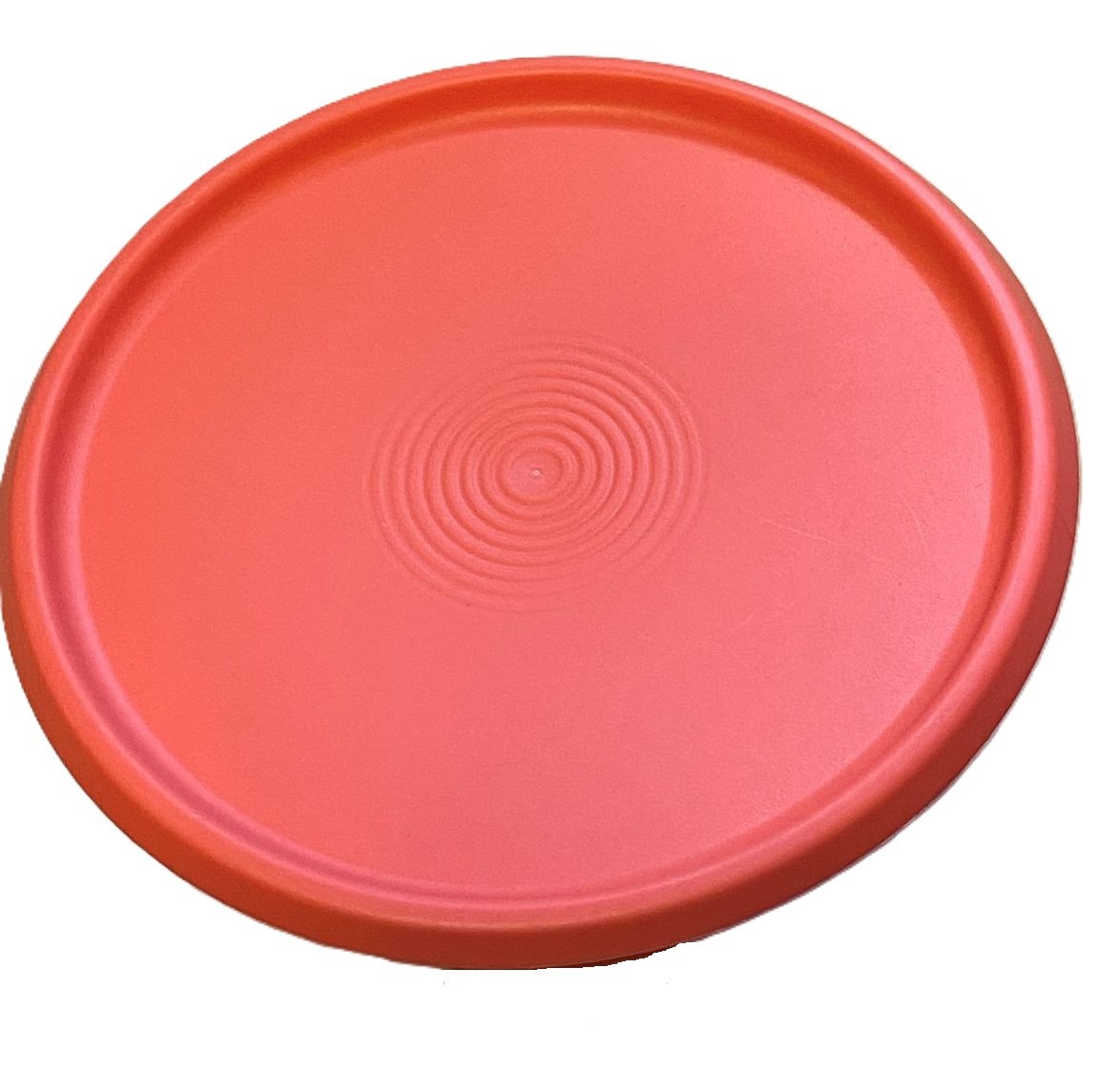 Vtg Tupperware Orange One-Touch Reminder Window Canister ~ Size D ~ (2416B-1)
