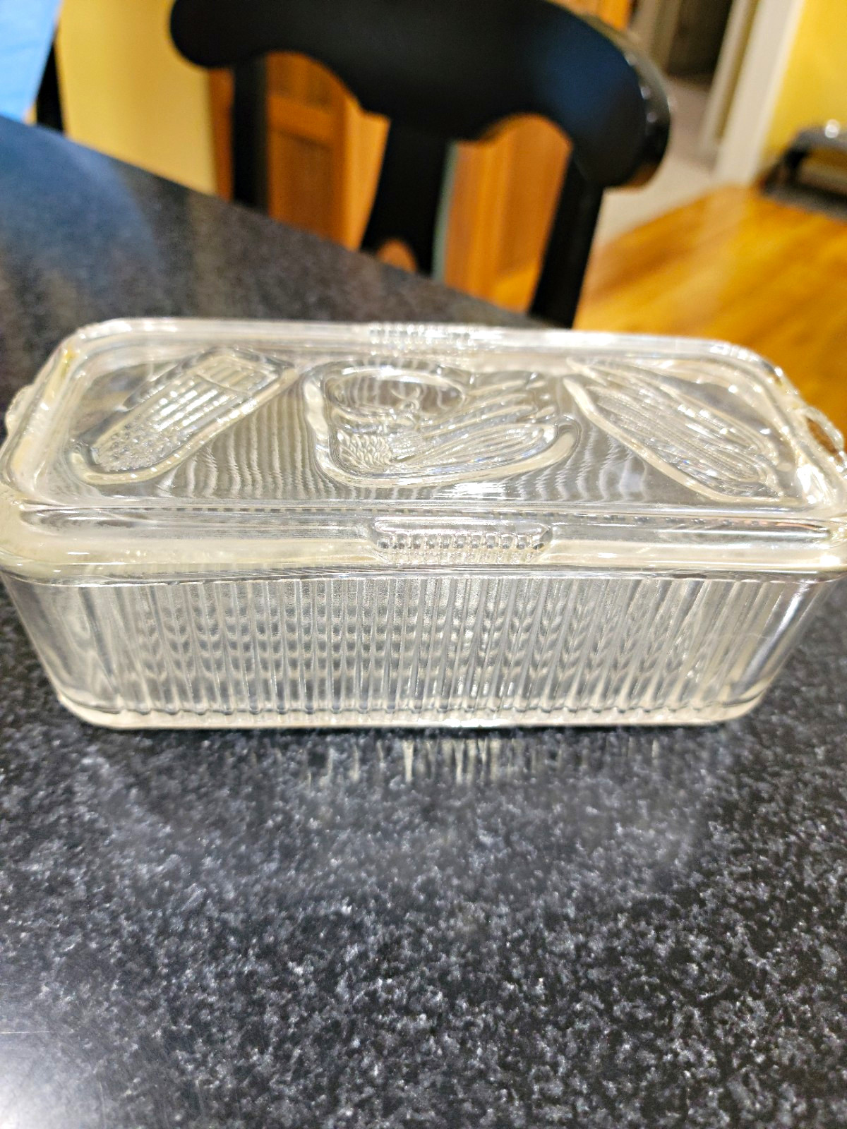 Vintage Federal Glass rectangular refrigerator dish