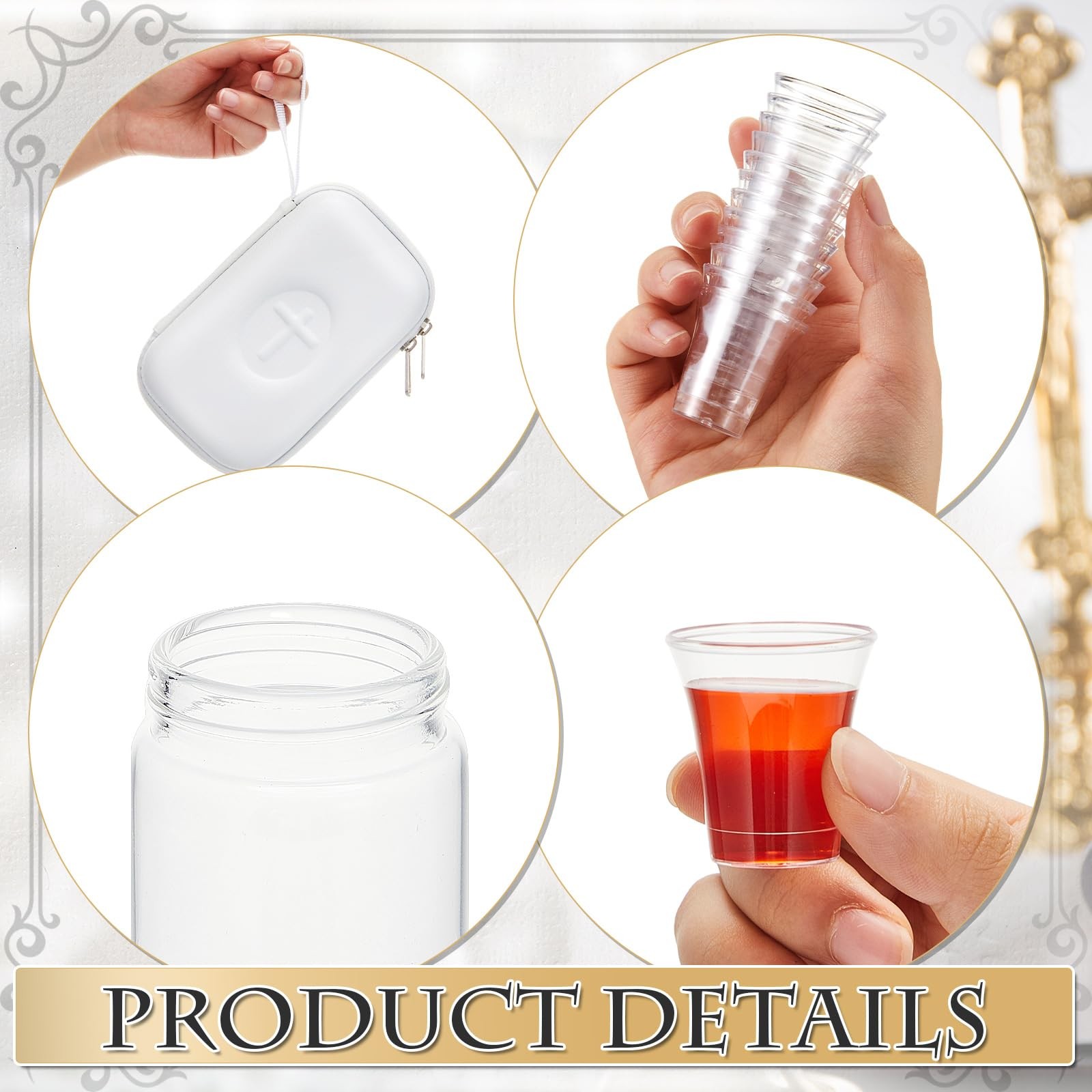 1 Set Portable Communion Set Gifts for Catholic Priests Travel, Home Visits, …
