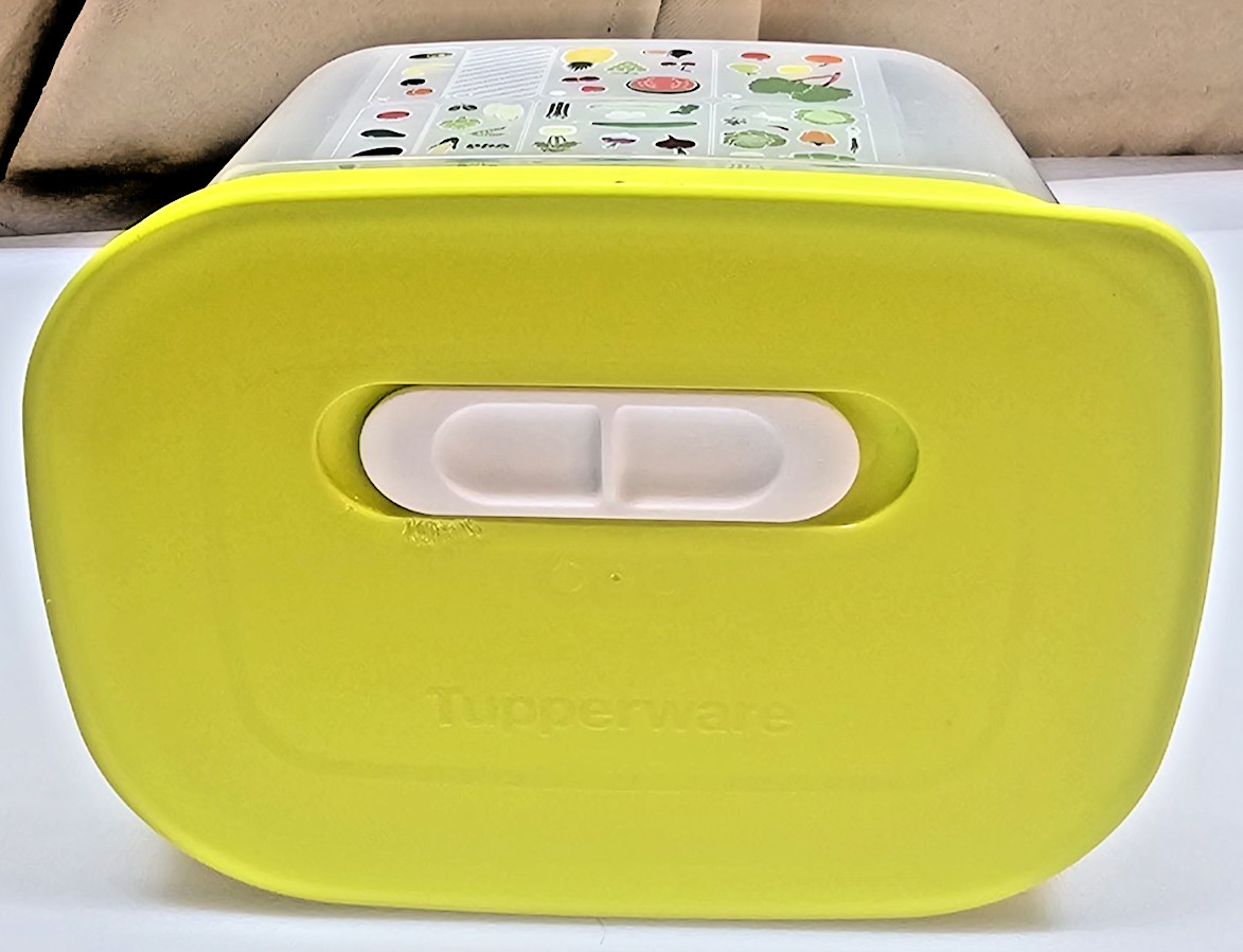 Tupperware 1.8L Rectangle Food Storage Bowl MPN 7286B-2 Air Vent Lid MPN 7287B-2