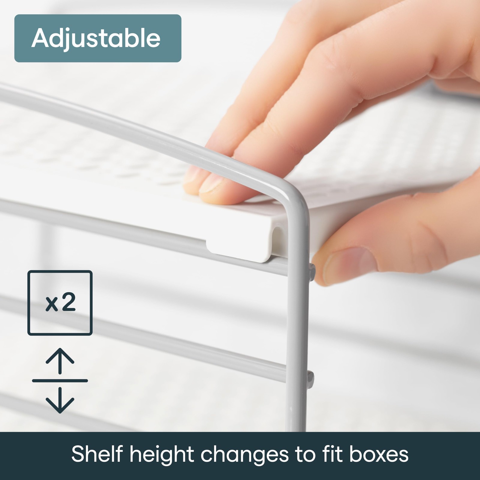 UpSpace Adjustable Box Organizer for Foil Wrap and Kitchen Cabinet Storage, O…