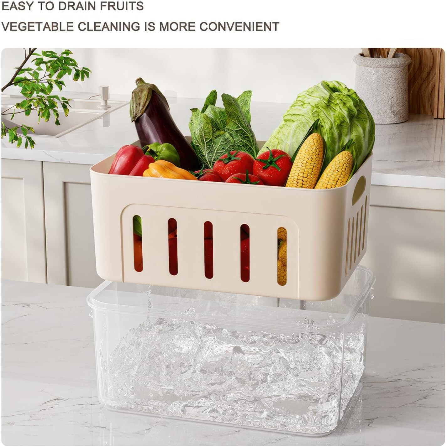 5 PCS Mega Size Food Storage Container Set BPA Free Stackable Kitchen GREEN