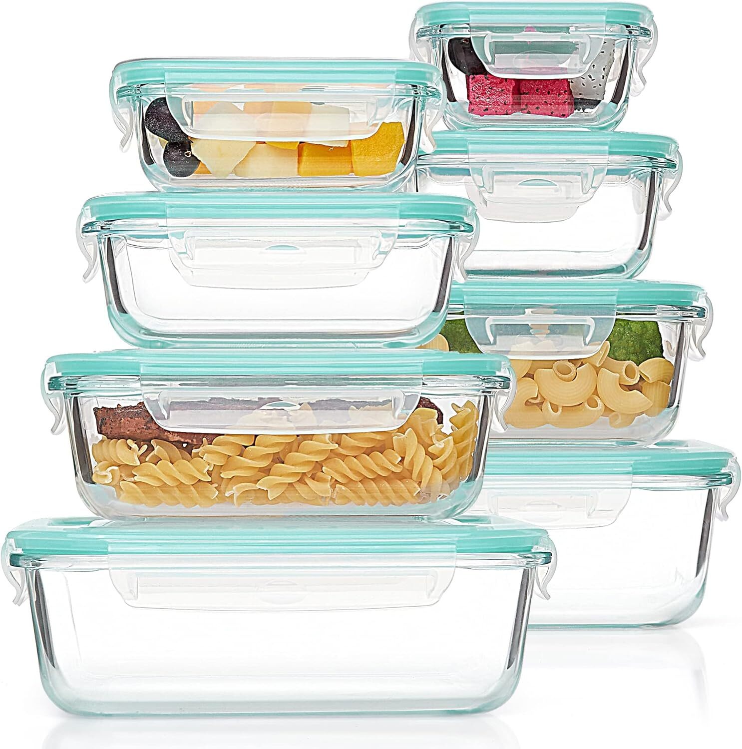 Glass Food Storage Container with Sealed Lid, Glass Meal Prep Container