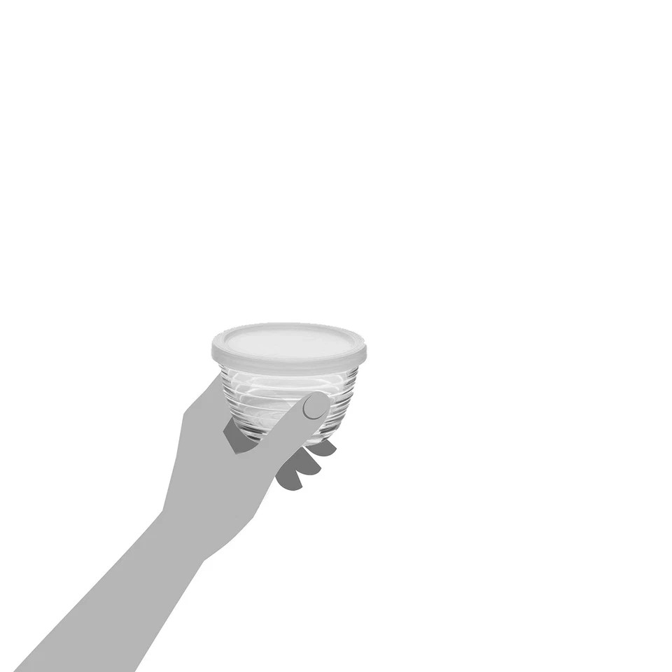 Libbey Small Glass Bowls with Lids, 6.25 ounce, Set of 8, Clear, 3.45-inch –