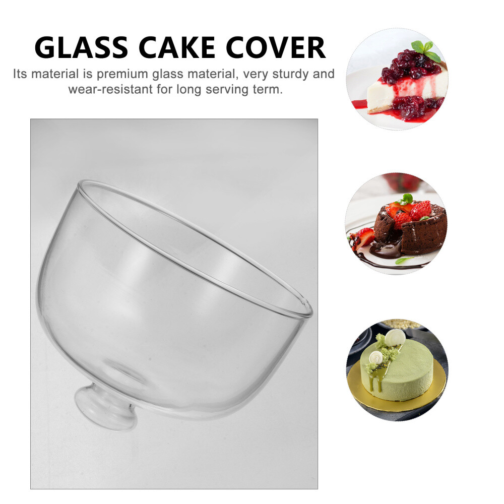 Food Display Cover Food Dome Glass Bell Jar Cake Stand Cover Dessert Dome Cover