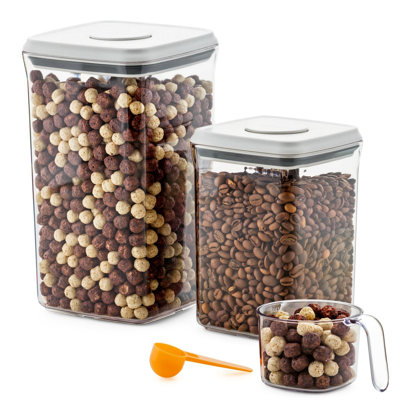 LUX Airtight Food Storage Containers with Lids – Pop Canisters Set for Pantry…