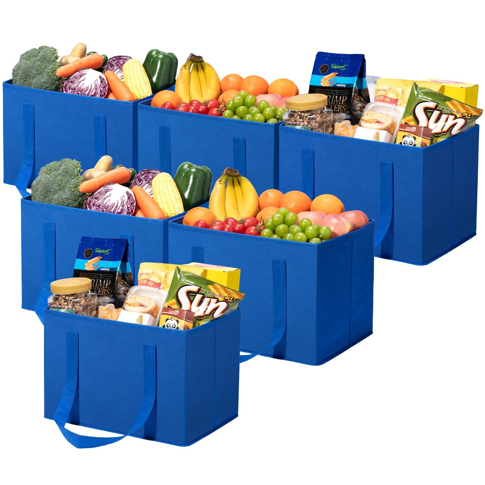 Lifewit Reusable Grocery Bags Heavy Duty Foldable Shopping Bags Reinforced Handl