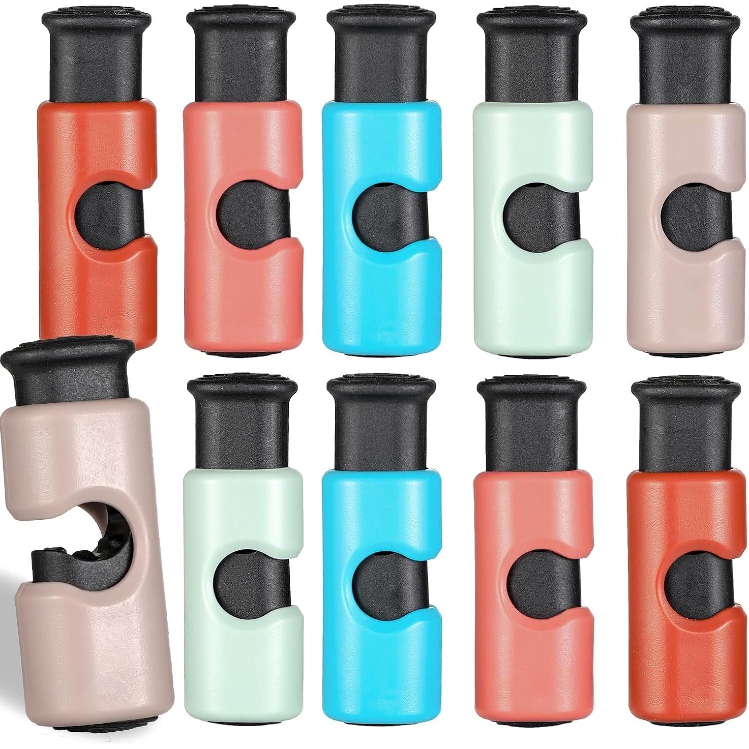 Squeeze and Lock Bread Bag Clips 10 Pcs Colored Bag Clips Chip Clips