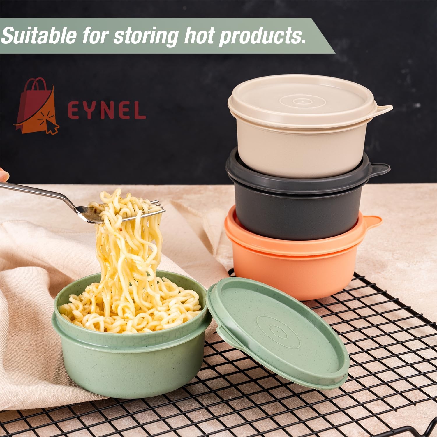 9 Oz Small Round Food Storage Containers With Lids Set Of 10 Airtight Leakproof