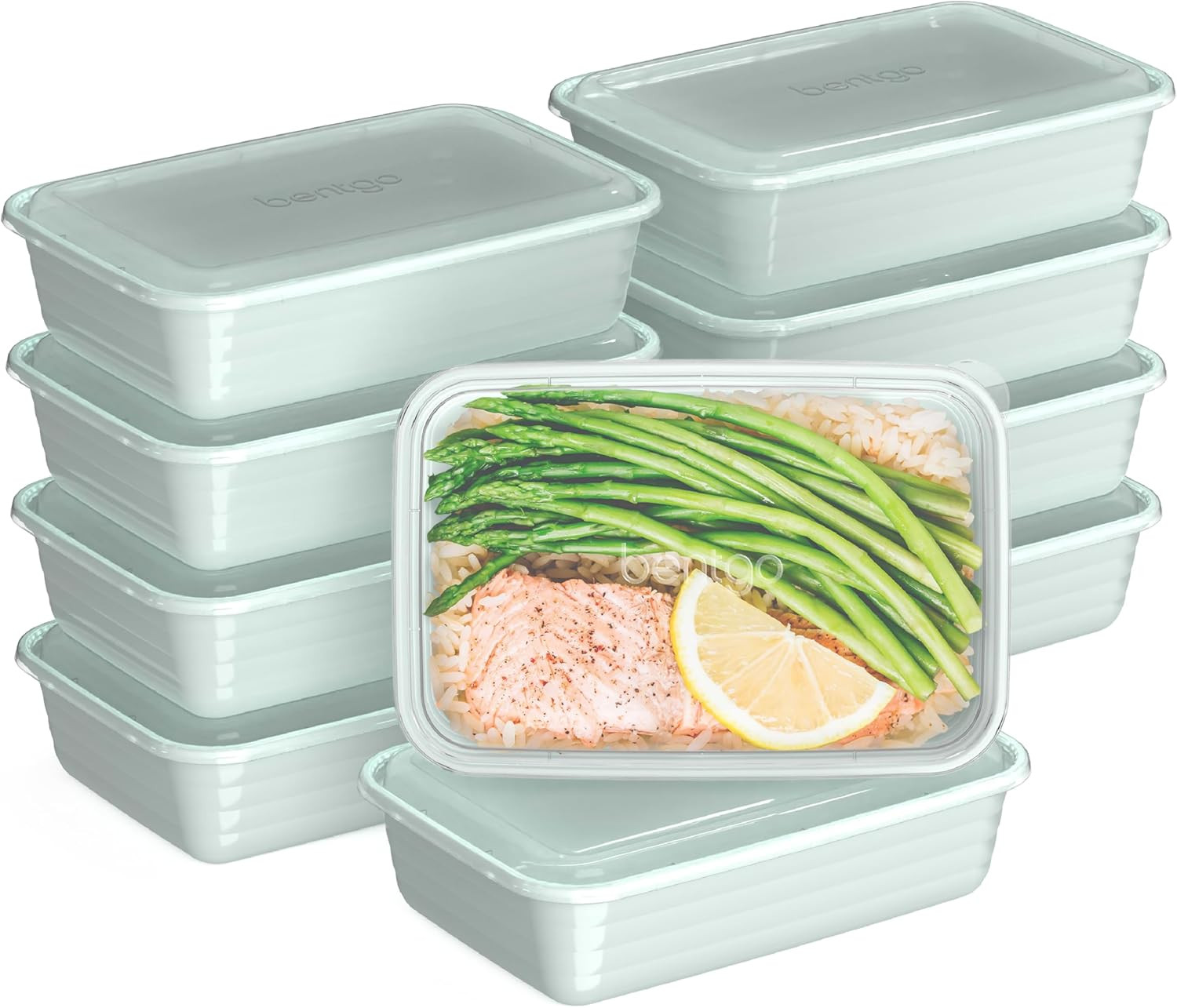 Prep – 20-Piece 1-Compartment Reusable Meal Prep Containers with Lids, PFAS & BP