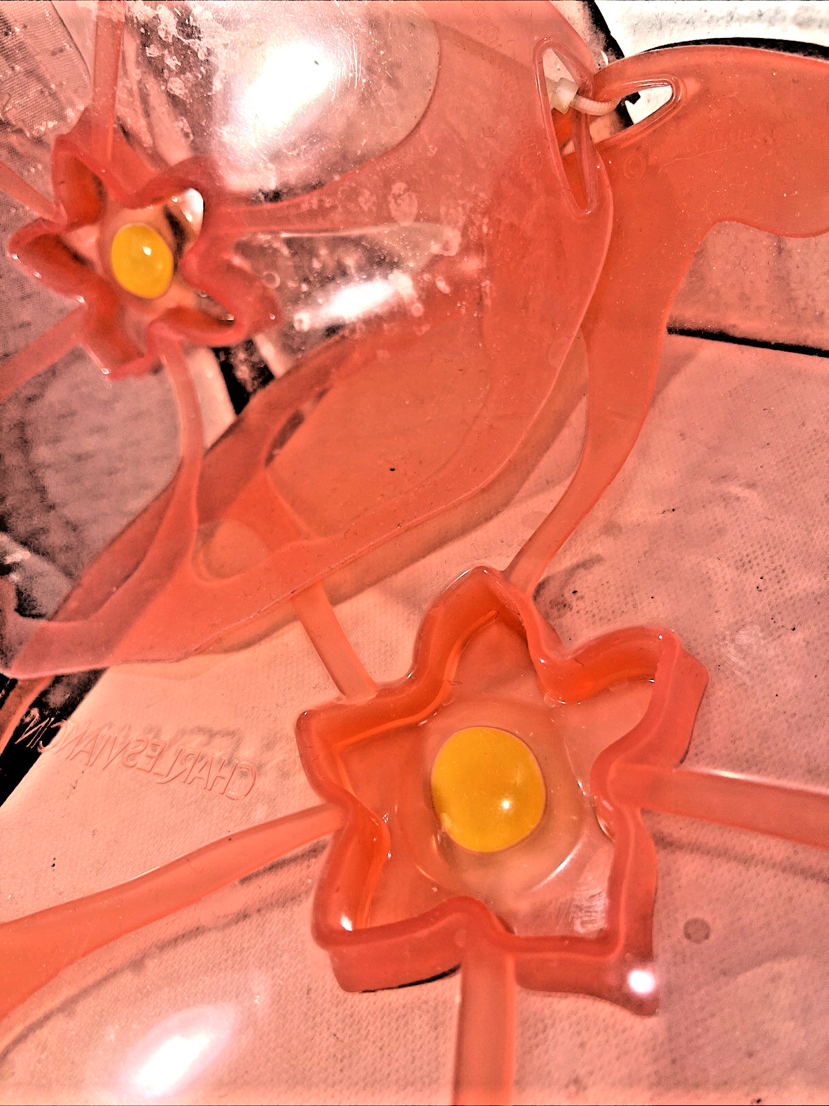 2 Charles Viancin Hibiscus Flower Silicone Lids Kitchen Cooking Storing Baking