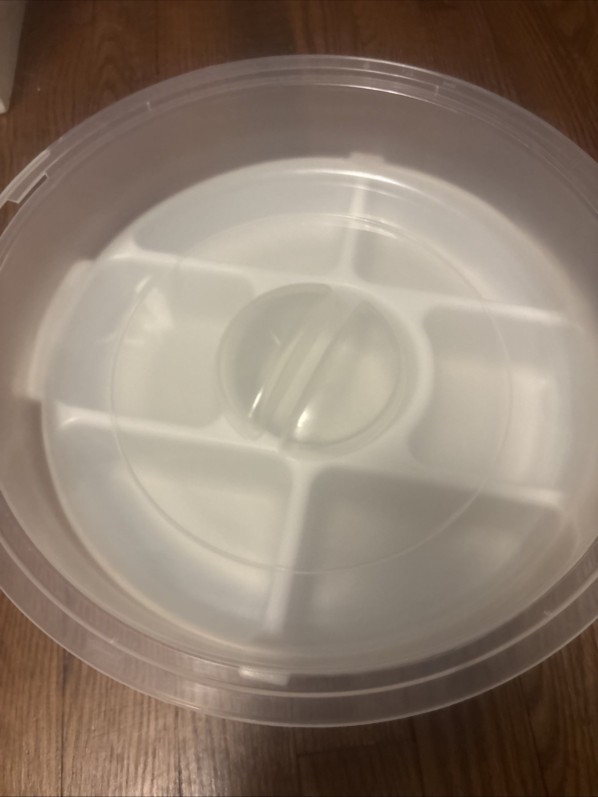 Rubbermaid Servin Saver Fruit Veggie Chip Dip Tray W/Lid White 7 Slots VINTAGE