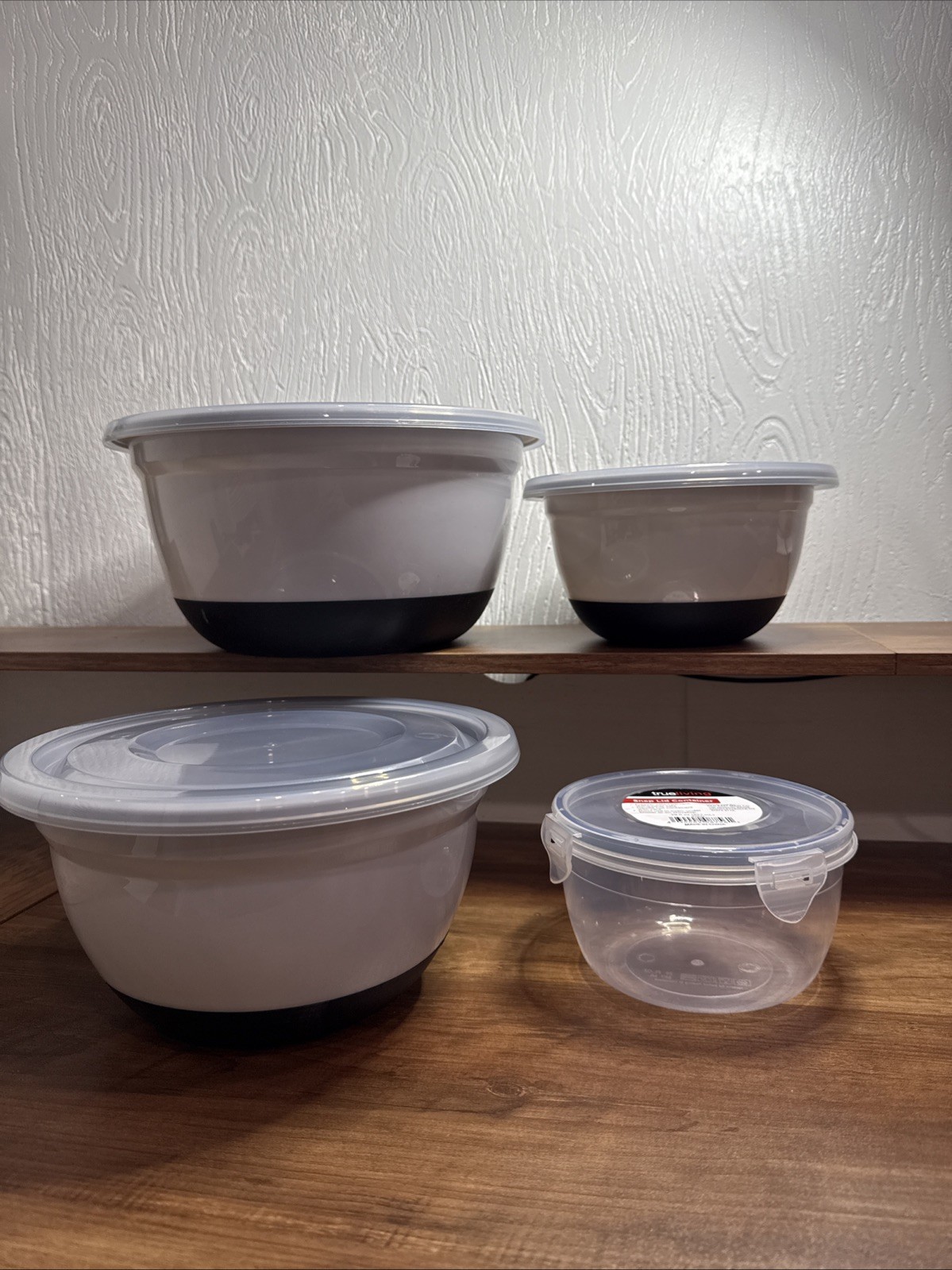 Nesting 8 Piece Covered Bowl Set, Four Lidded Sizes, For Prep, Serve & Store