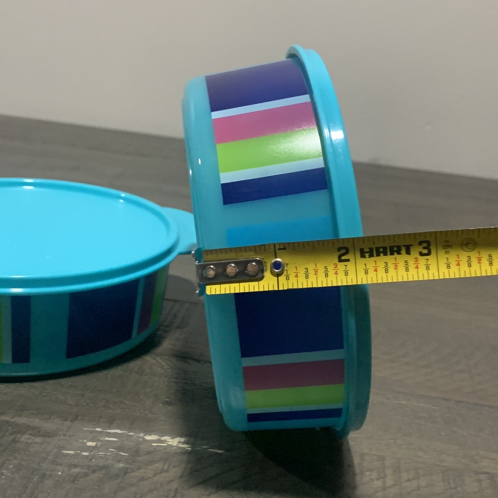 LOT OF 2 – Tupperware 700ml – 3 Cup Blue Food Storage Containers 3673A-2