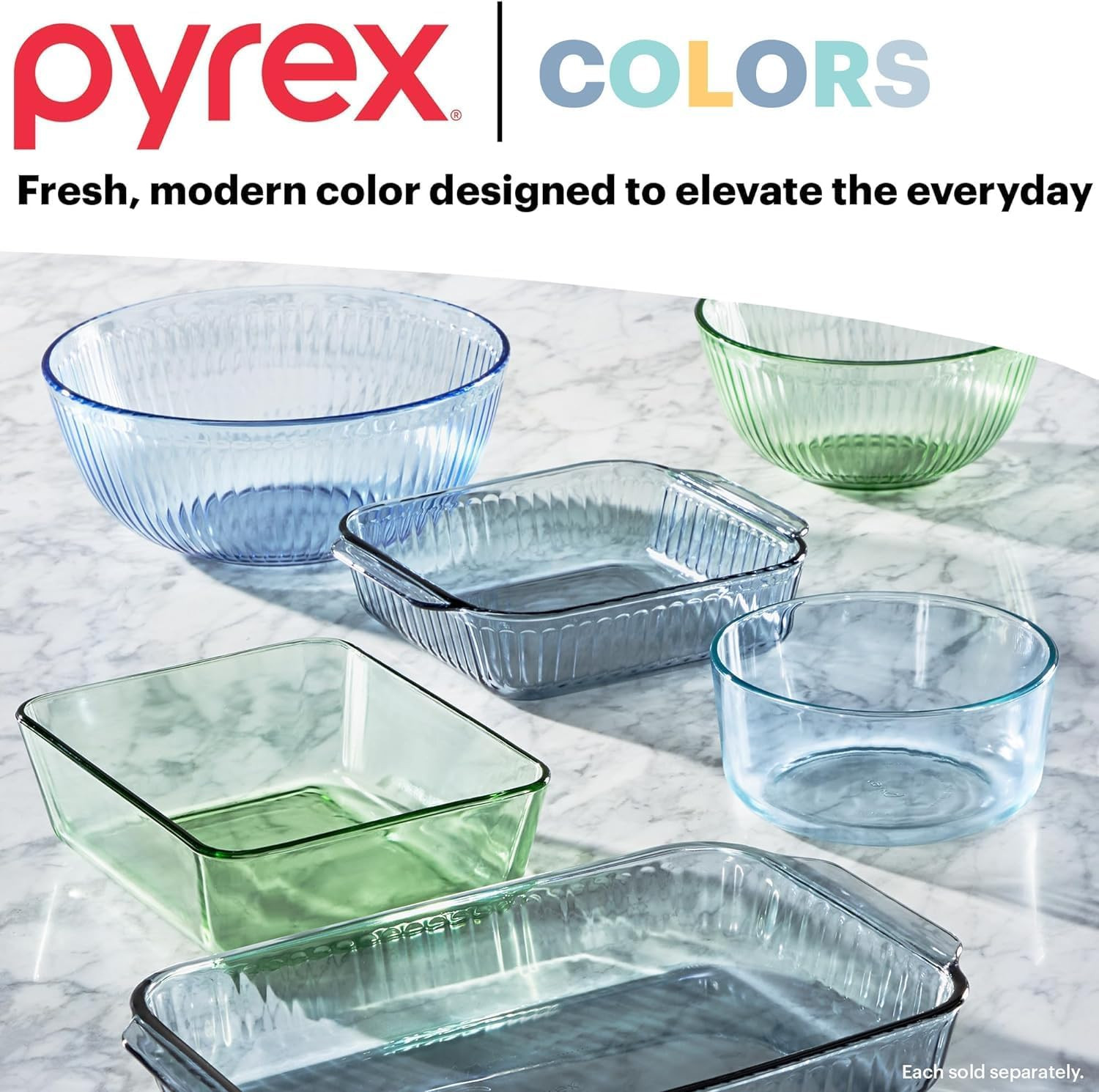 Colors Tinted (12-PC Full Set) Small/Medium/Large Food Storage Container Set, Sn