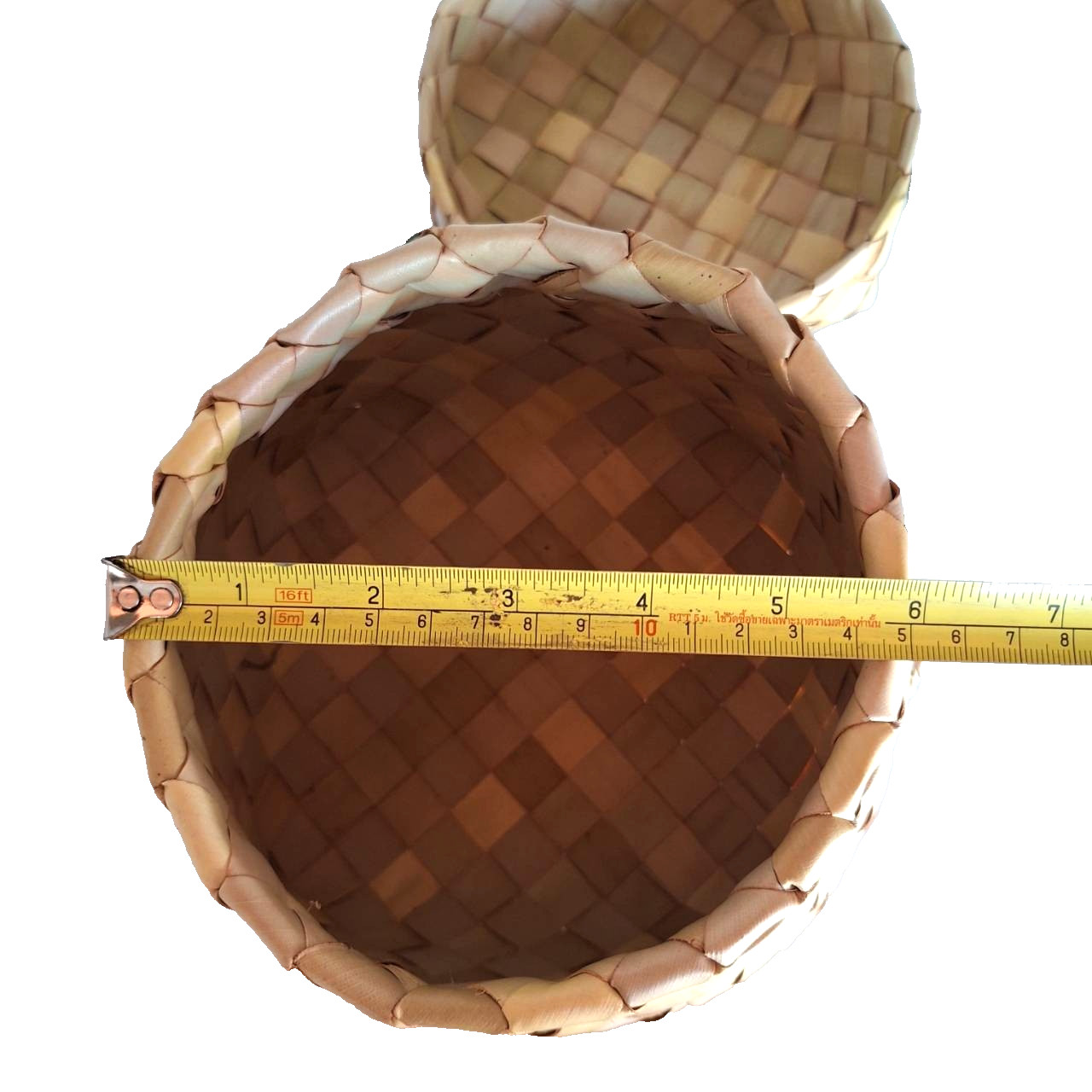 Kratip Thai Sticky Rice Box Bamboo Basket Handmade Serving & Home Decor Prop 6″
