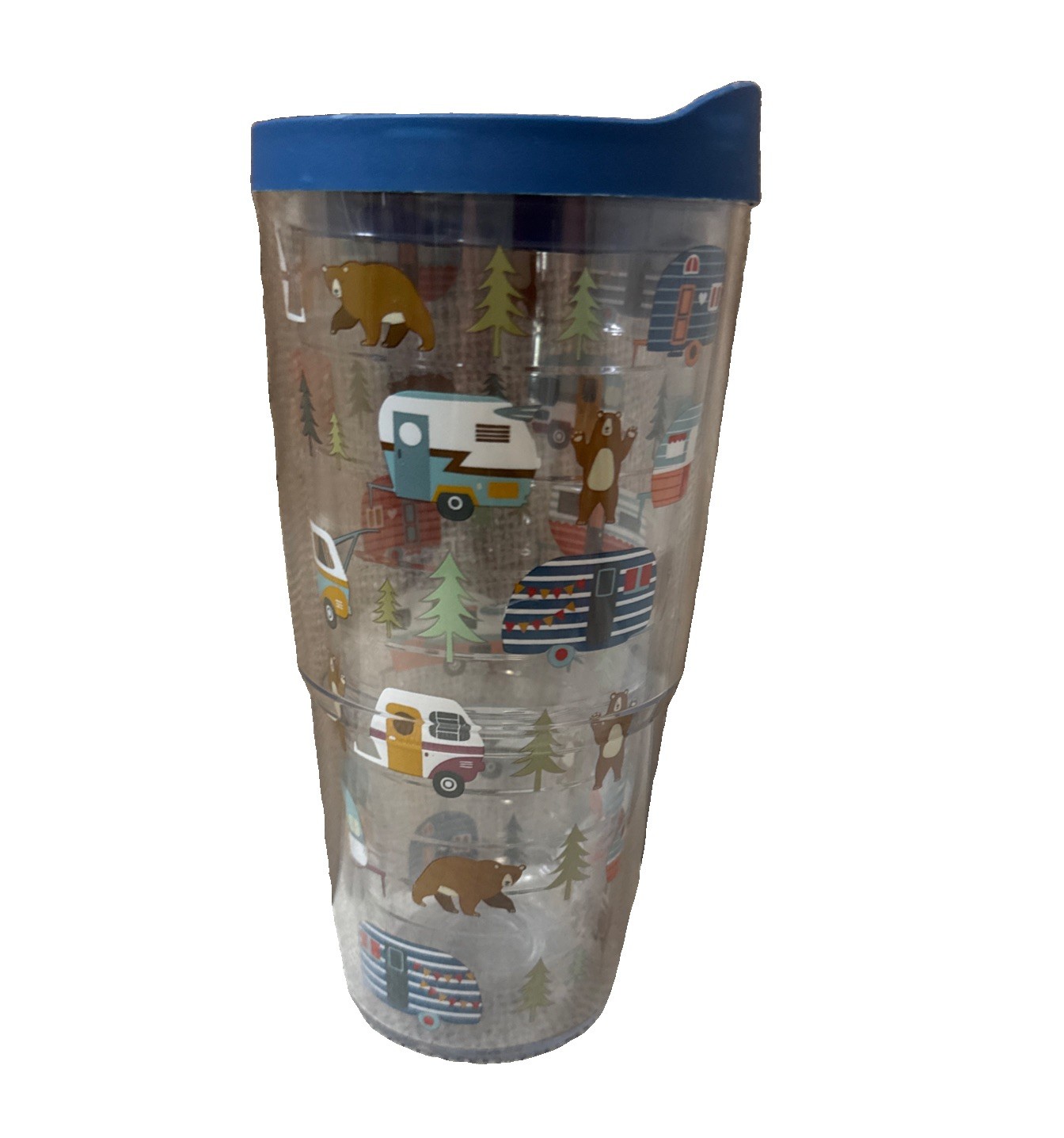 Tervis Trailer Bears Wrap 24 Oz. BPA Free Insulated Tumbler with Travel Lid
