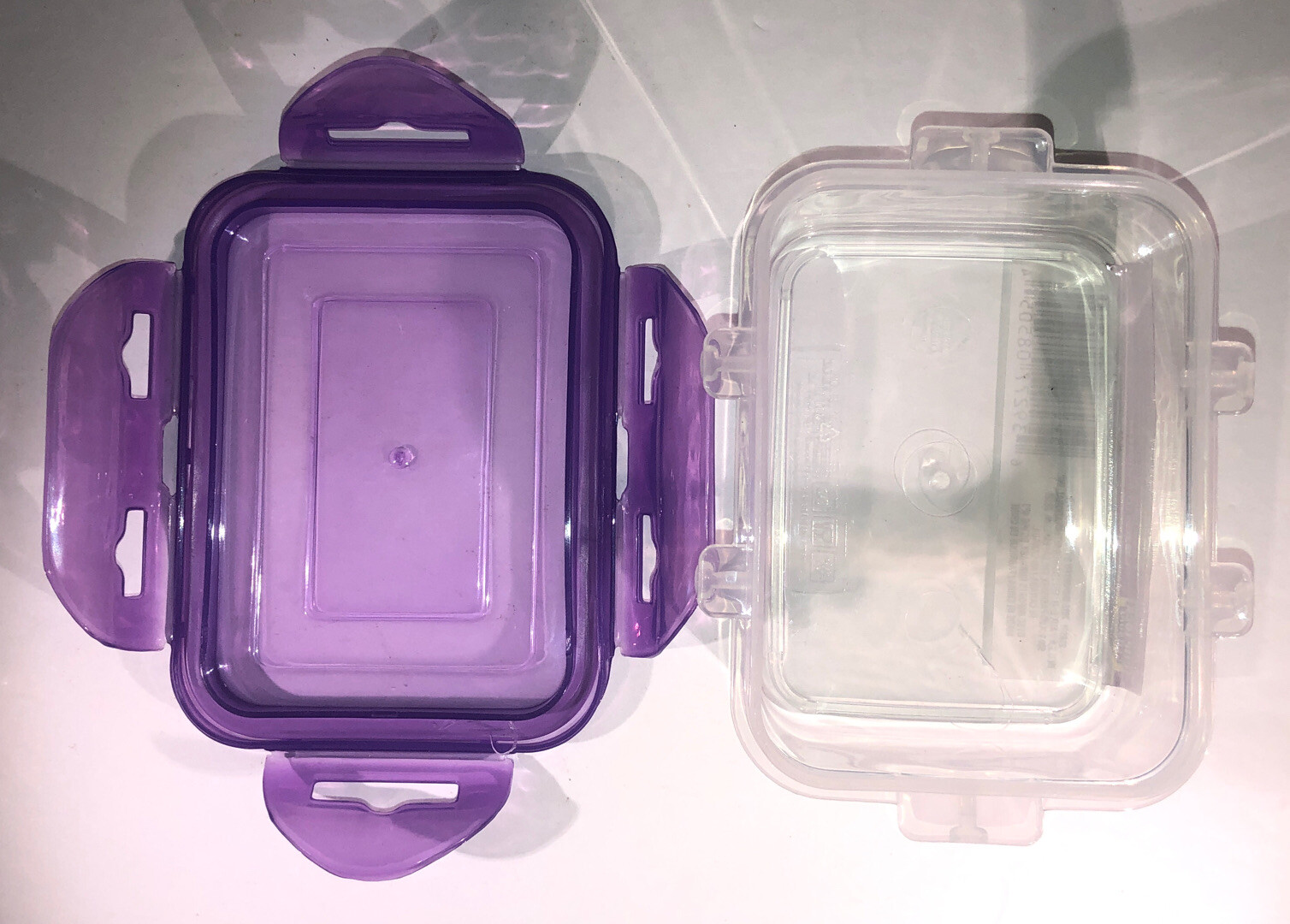 2ea 1.38Cup Sure Fresh Dry/Cold/Freezer Food Storage Containers W Clip-Lock Lids