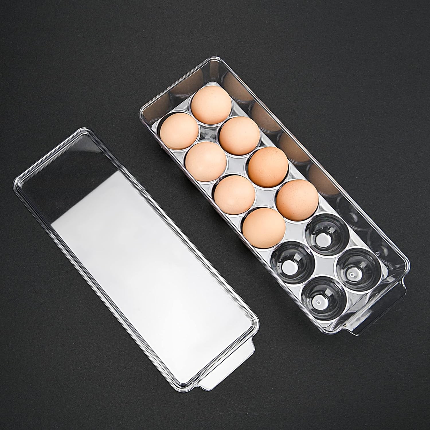 Transparent 12 Egg Storage Container – Perfect for Keeping Your Fridge Neat