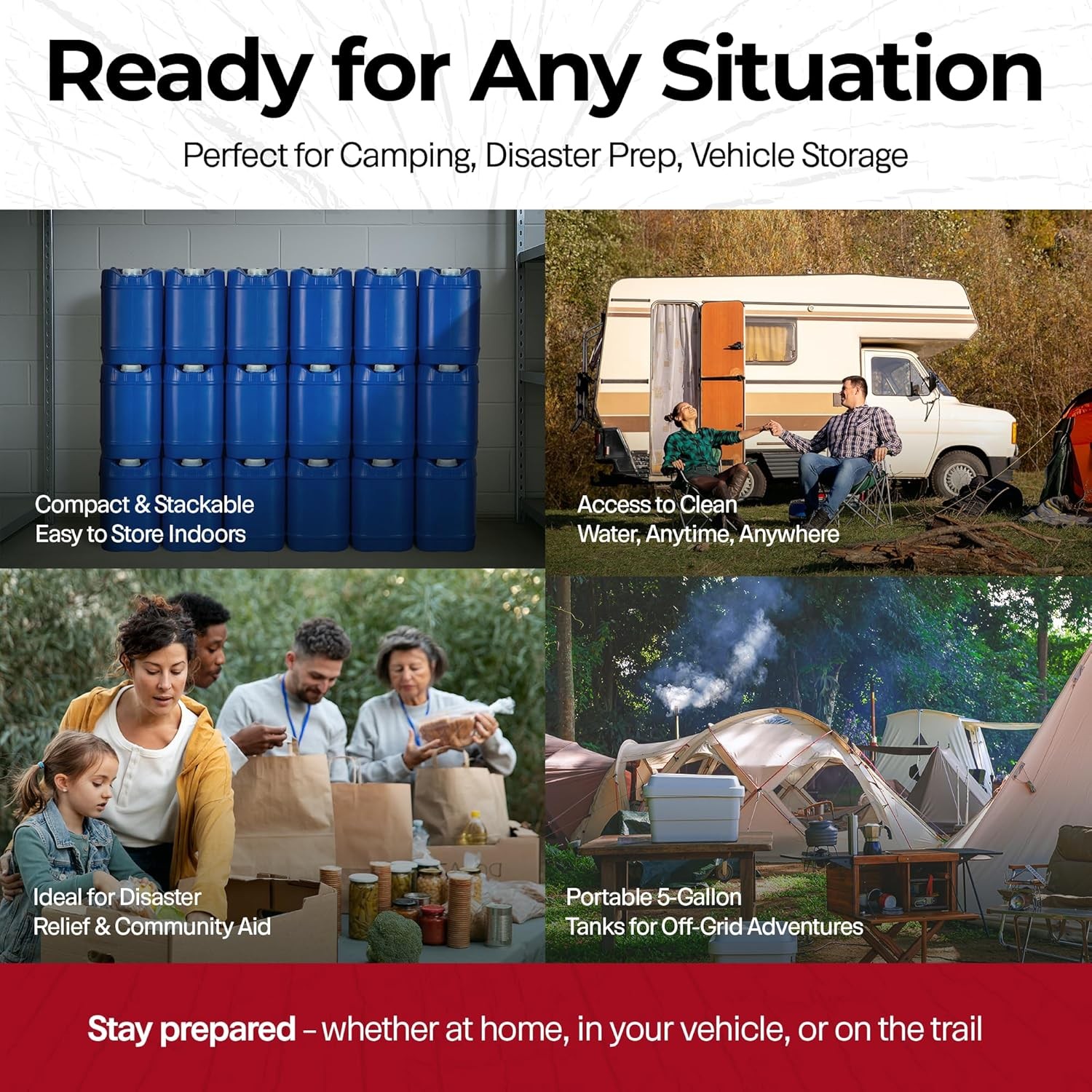 Legacy Premium Emergency Water Storage Containers 10 Gallon, Long Term 5