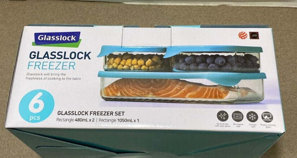 Glasslock 6-Piece Rectangle Container Set