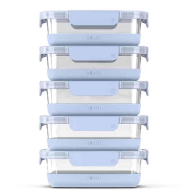 Ello Duraglass Refresh 10pc (set of 5) Glass Meal Prep Food Storage Containers