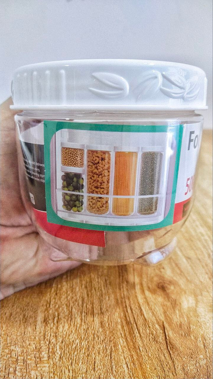 Airtight clear plastic food container storage kitchen modern design