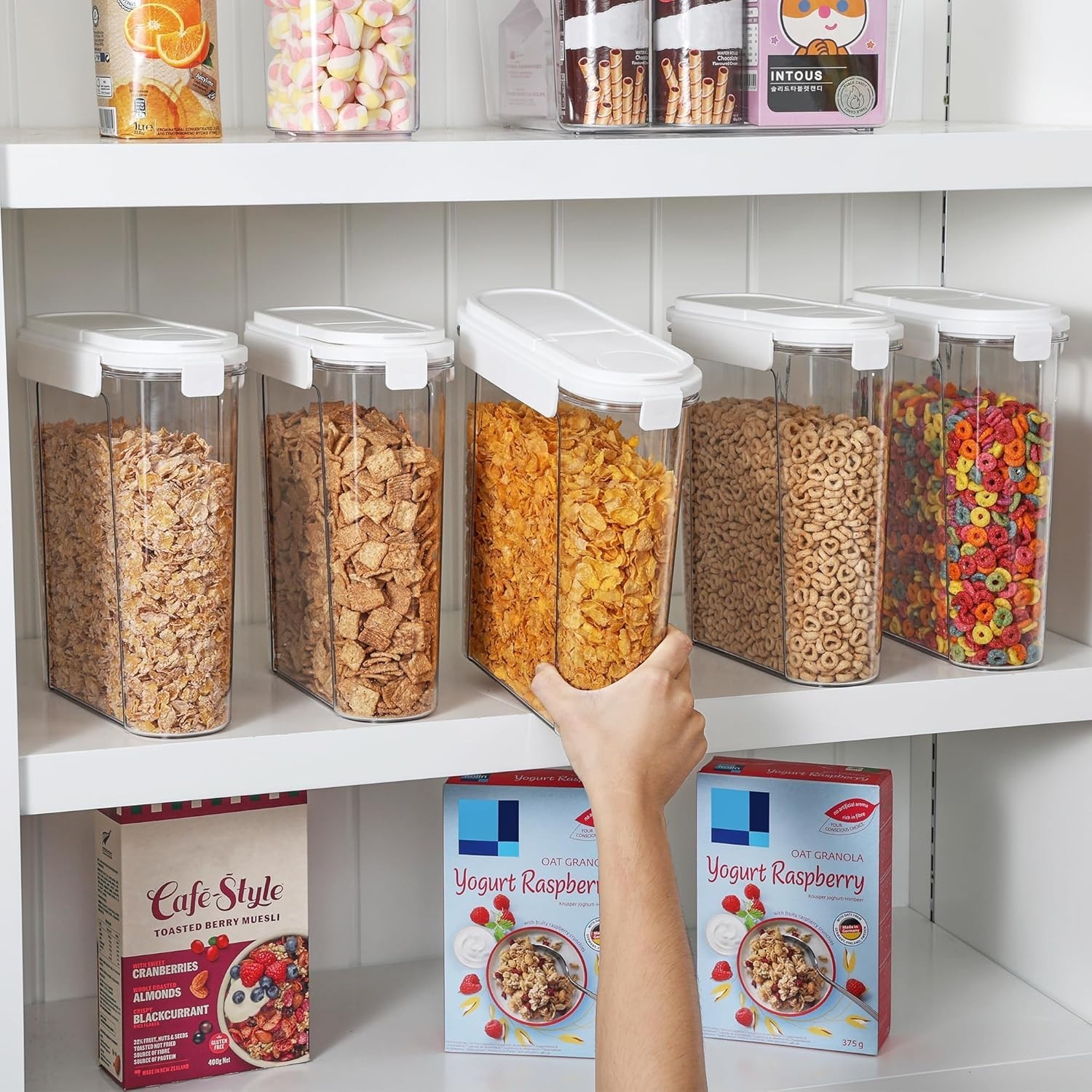 Vtopmart Cereal Containers Set 3 PCS Airtight Food Storage Containers