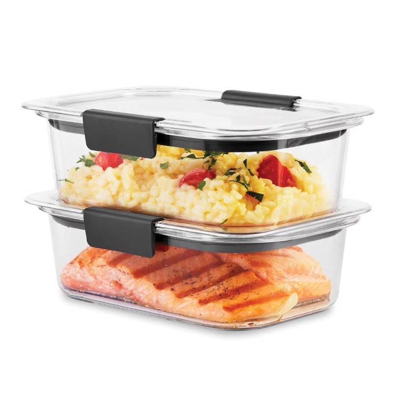 Rubbermaid 3.2 cup 2pk Brillance Food Storage Container:Microwave & Freezer Safe